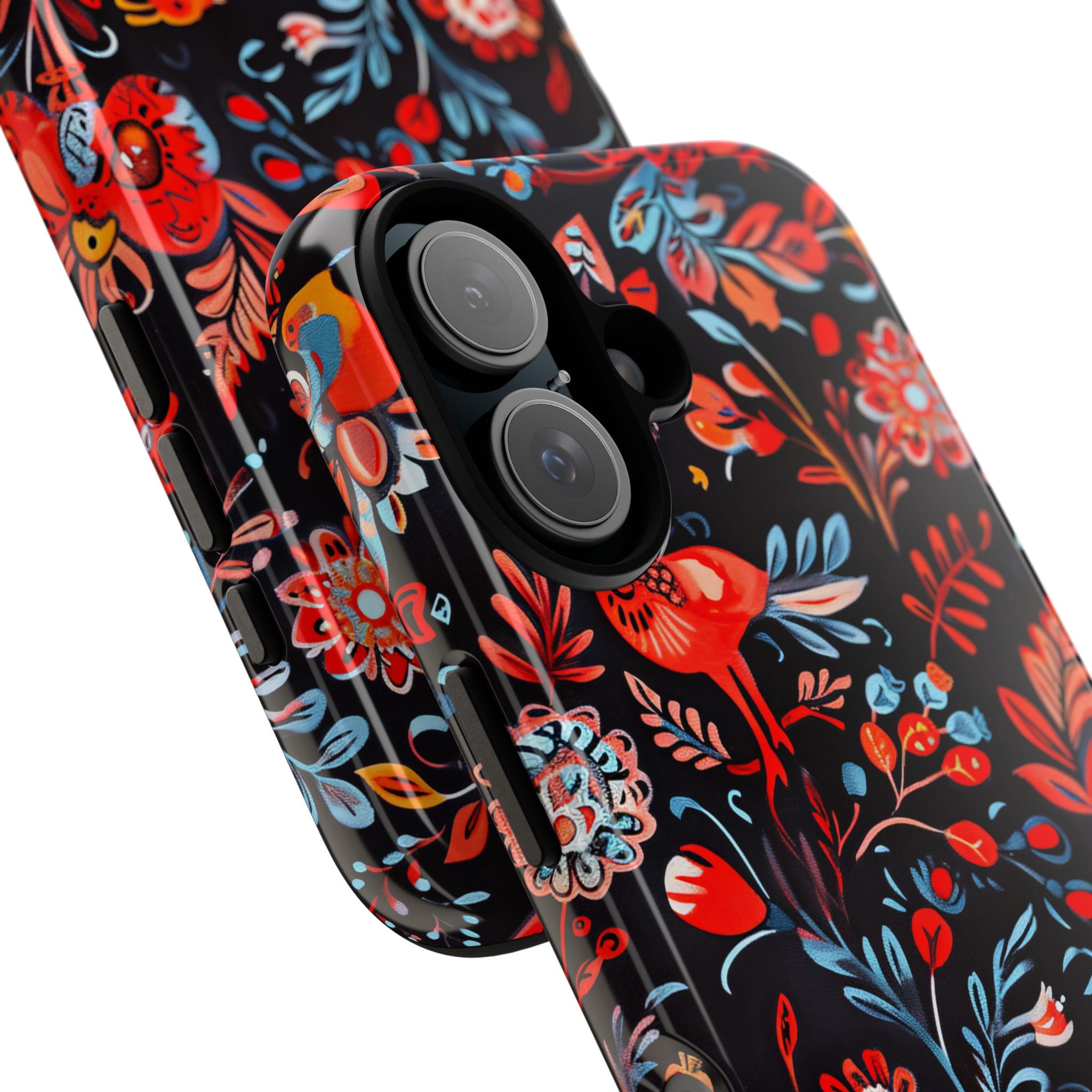 Vivid Birdscape iPhone 16 Case - Tough