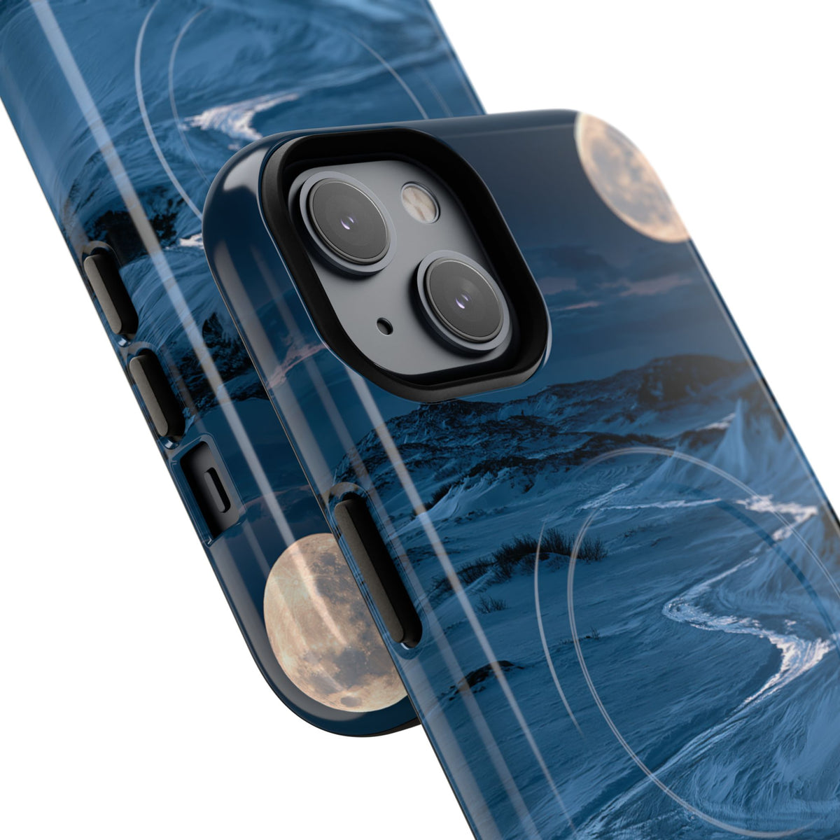 Arctic Moon Drift · Tough 2.0 Magnetic Phone Case for iPhone · Blue