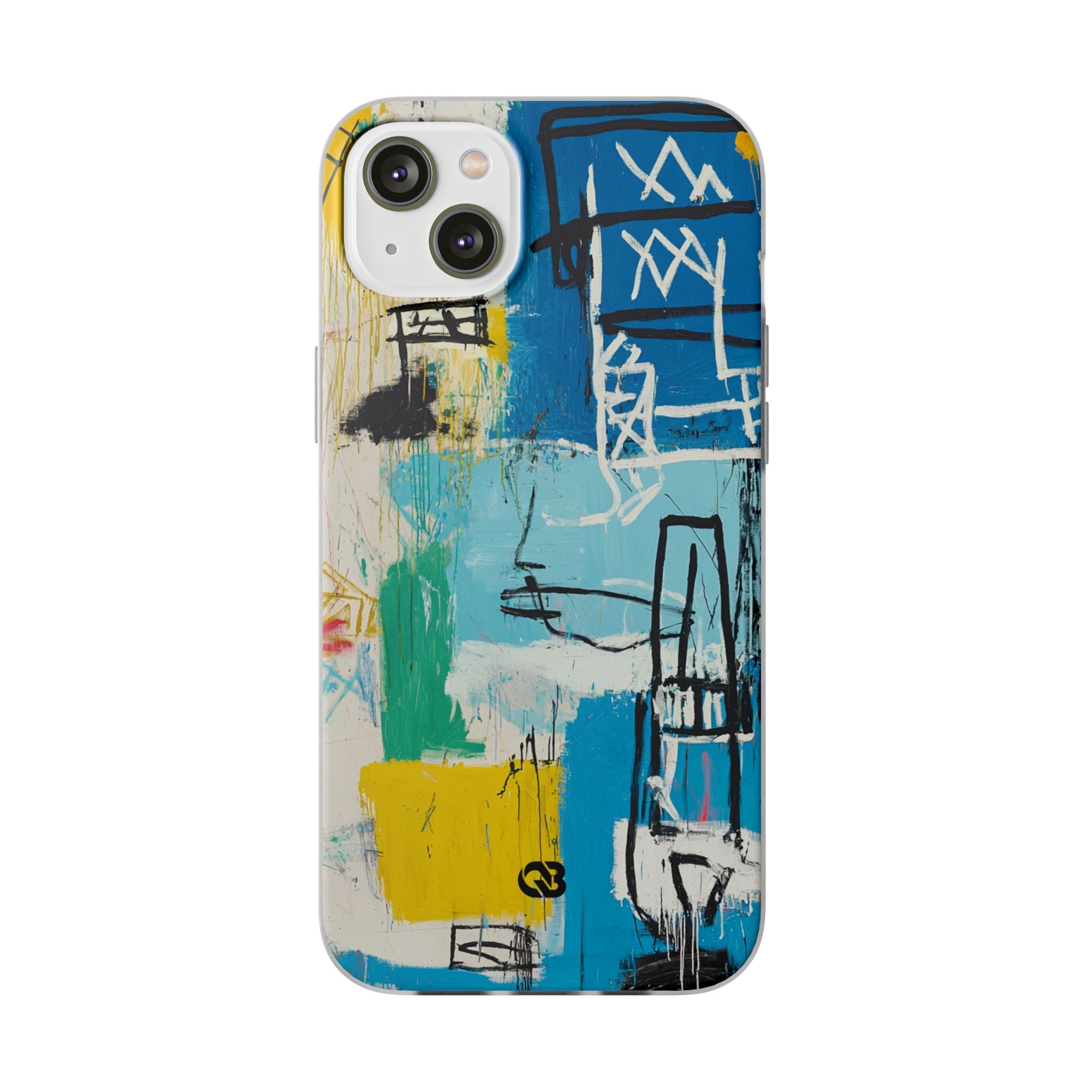 Azure Urban Scribble · Soft Phone Case for iPhone