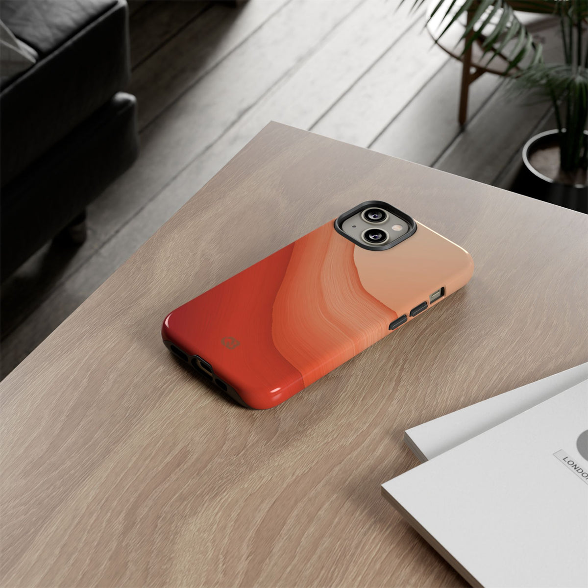 Terracotta Flow · Tough Phone Case for iPhone · Orange