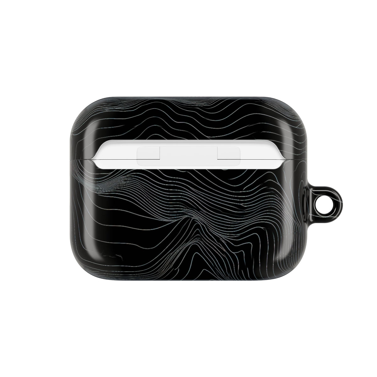 Obsidian Contour Elevation · Hard Case for AirPods & AirPods Pro · Black