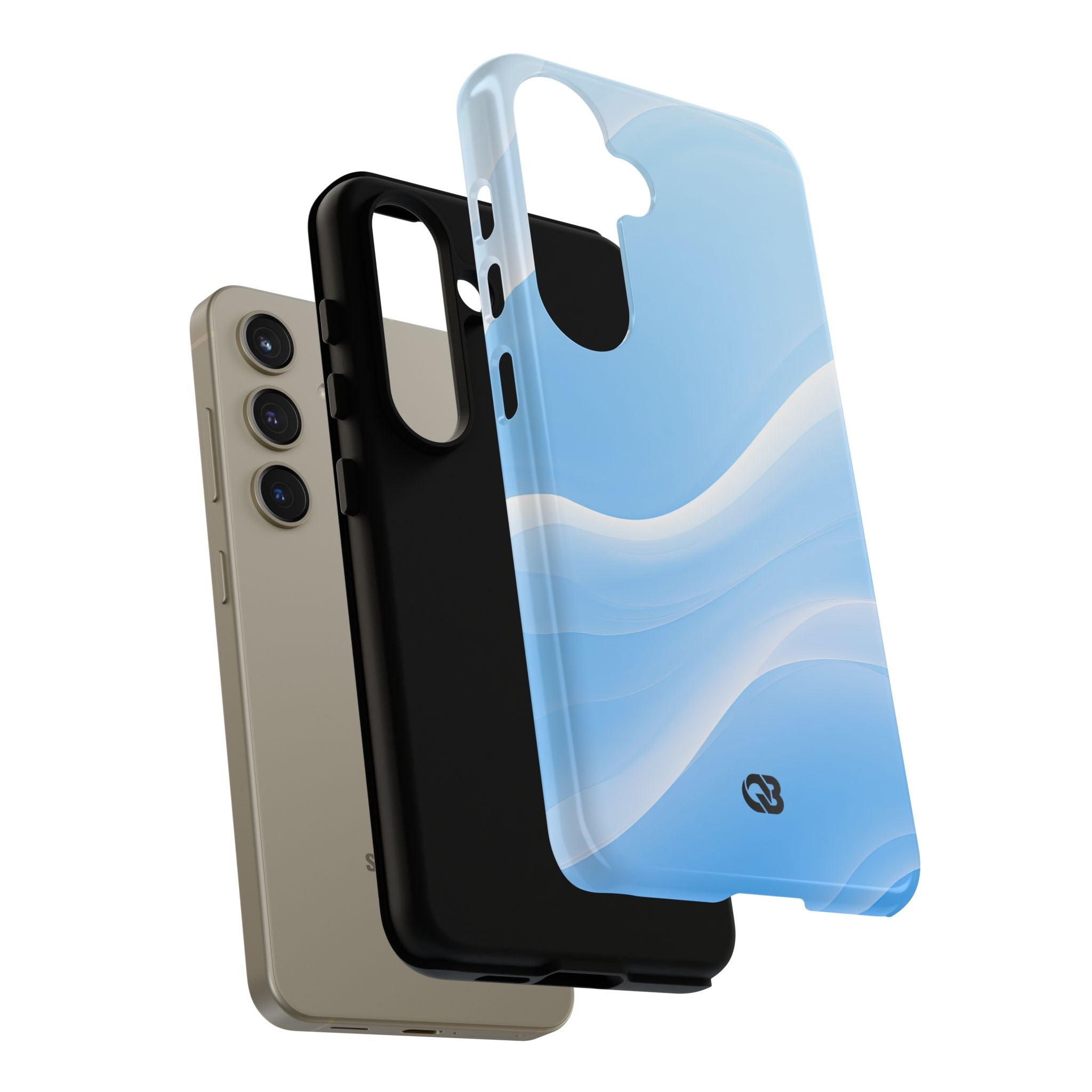 Blue Tough Phone Case for Samsung - Glacial Blue Silk
