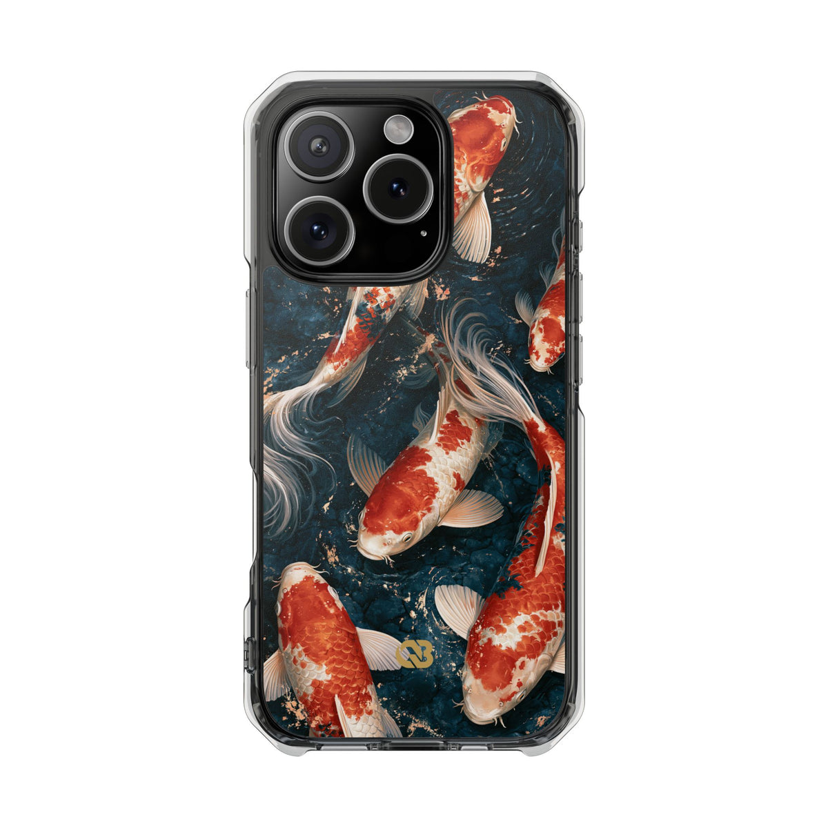 Imperial Nishikigoi · Clear Impact Magnetic Phone Case for iPhone · Blue
