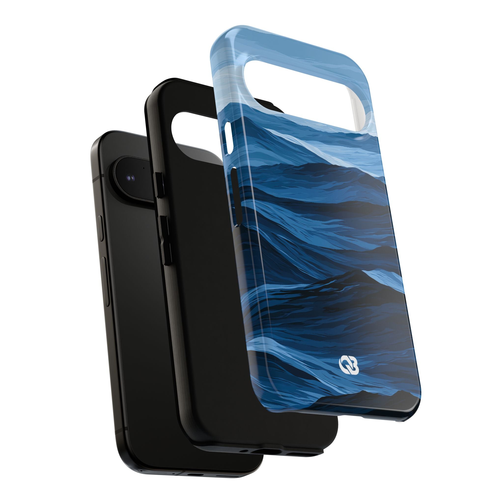Blue Tough Phone Case for Google Pixel - Cobalt Ridge Tides