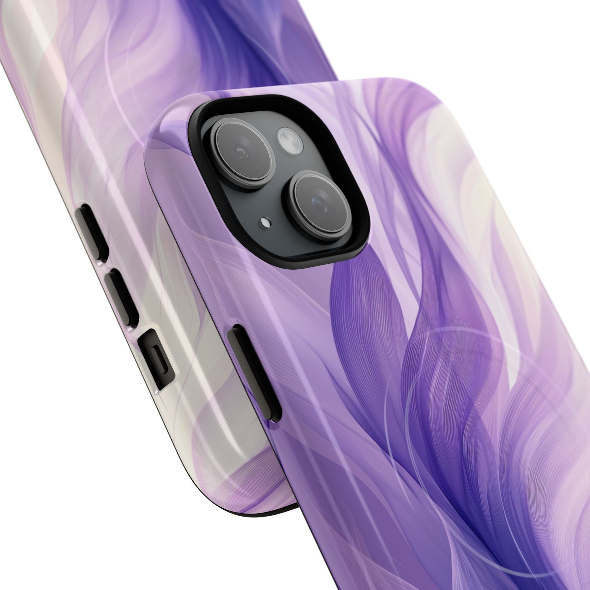 Amethyst Silk Waves · Tough+ Coque de téléphone pour iPhone · Magsafe