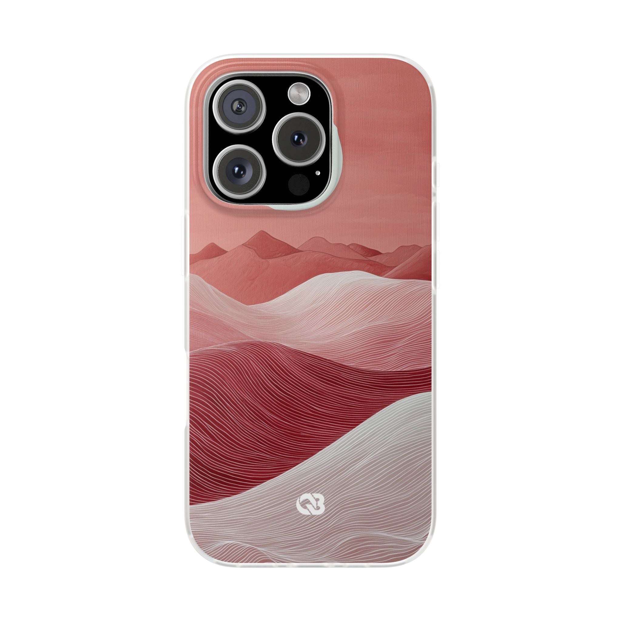 Crimson Dune Horizon · Soft Telefoncover for iPhone