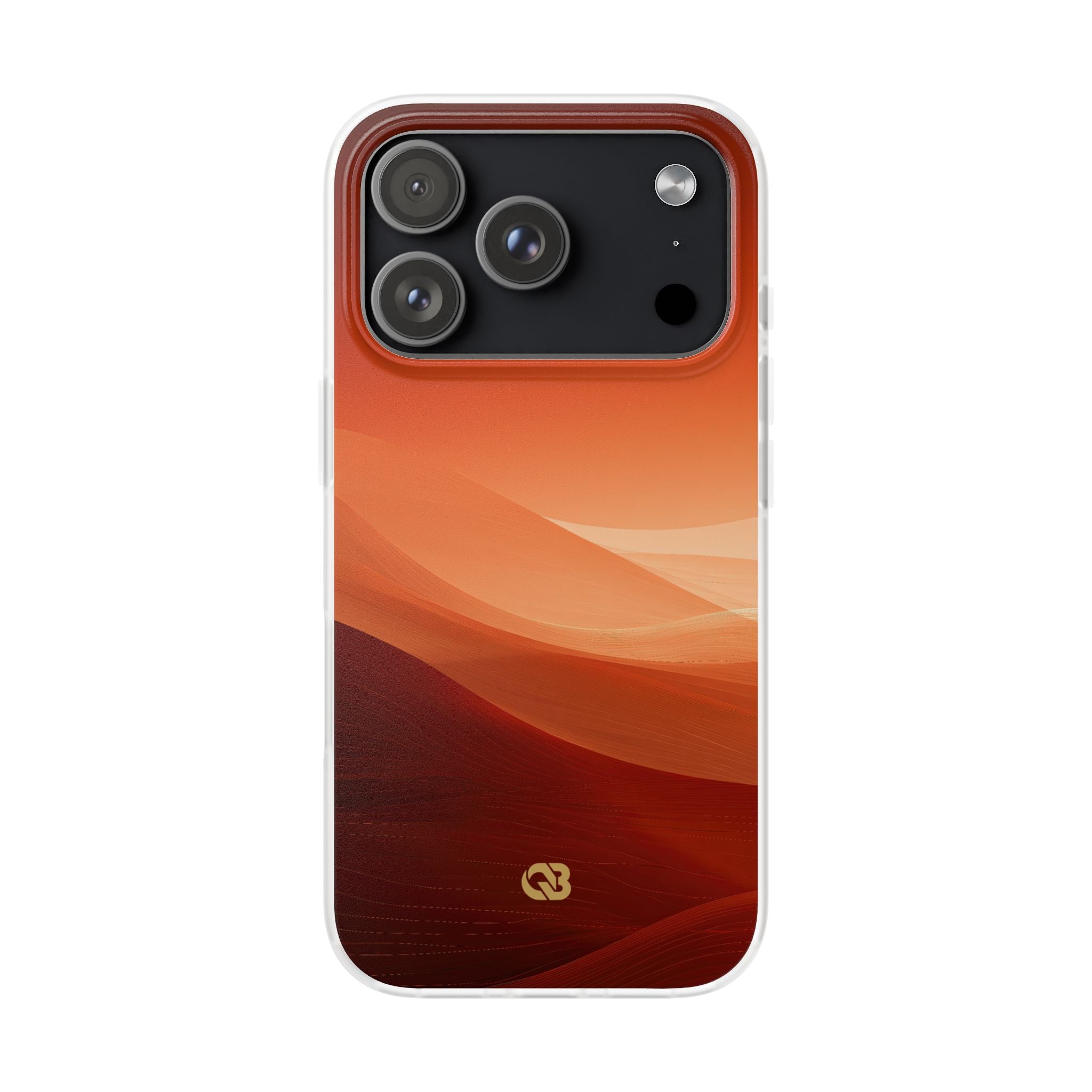 Orange Lite Phone Case for iPhone - Crimson Dune Gradient