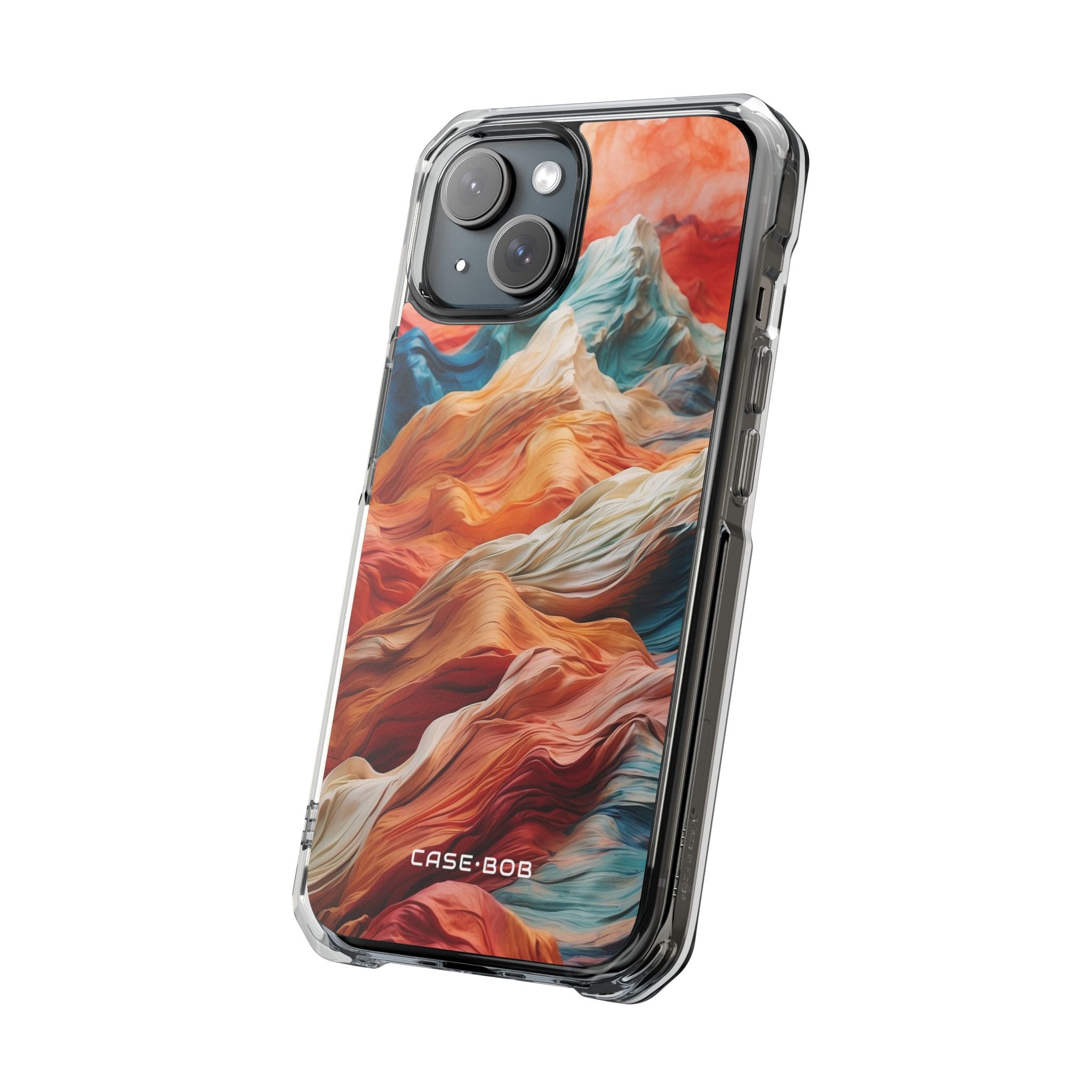 Fabric Peaks Sunset iPhone 15 Case - Impact