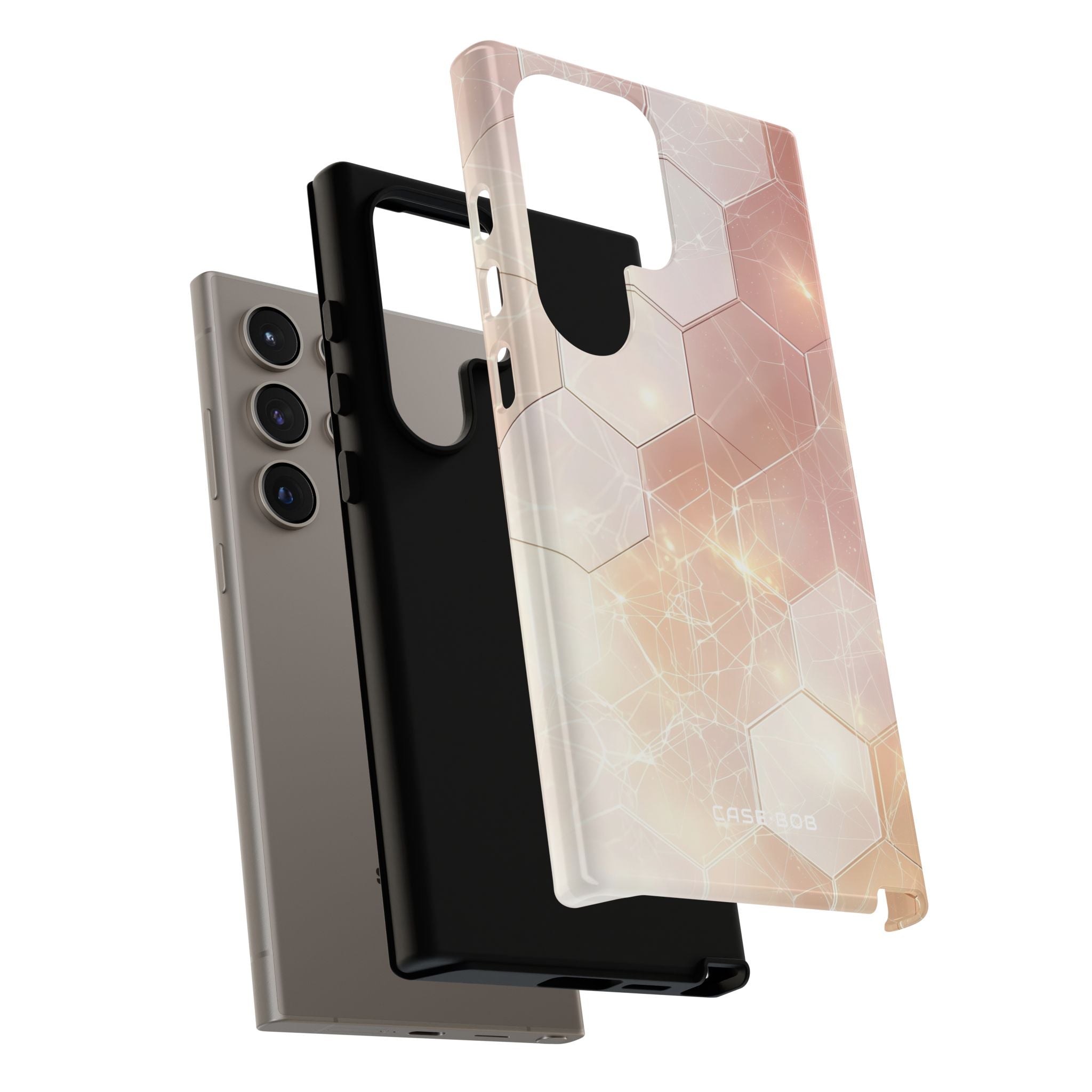 Honeycomb Glow Samsung S24 Ultra Skal - Tough