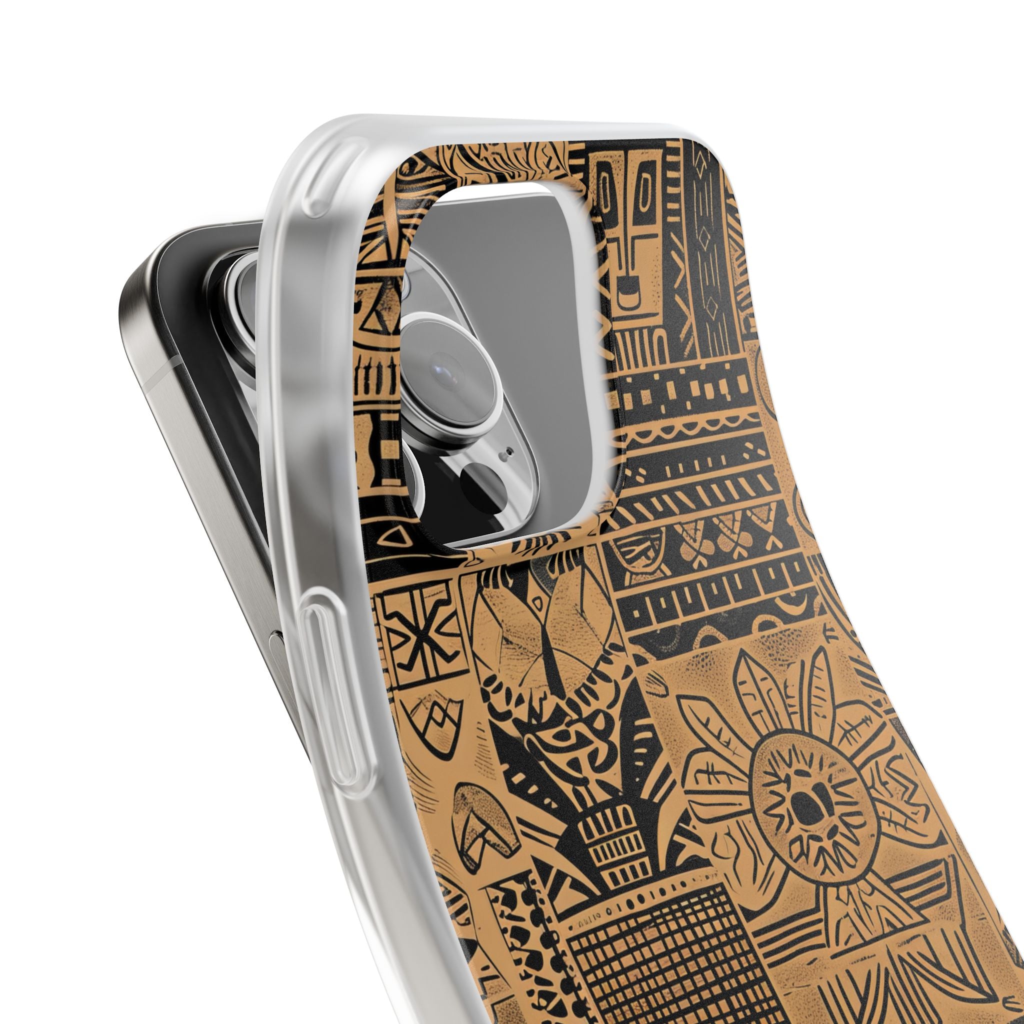 Tribal Faces iPhone 16 Pro Max Case - Soft