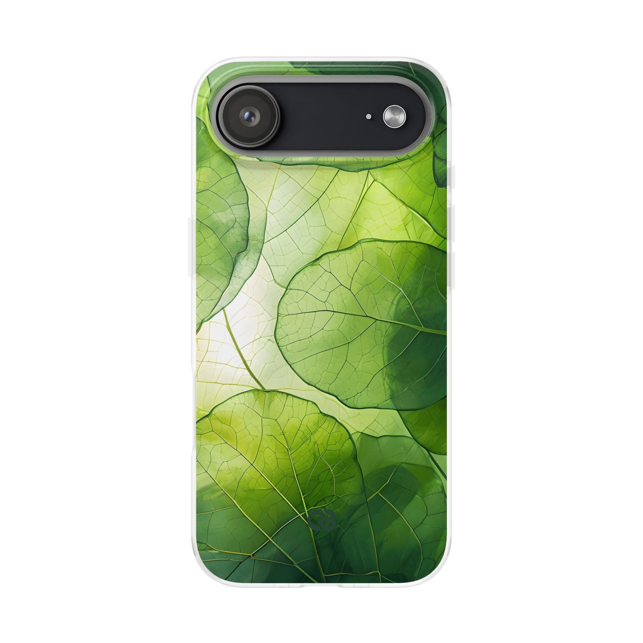 Emerald Leaf Veins · Soft Phone Case for iPhone