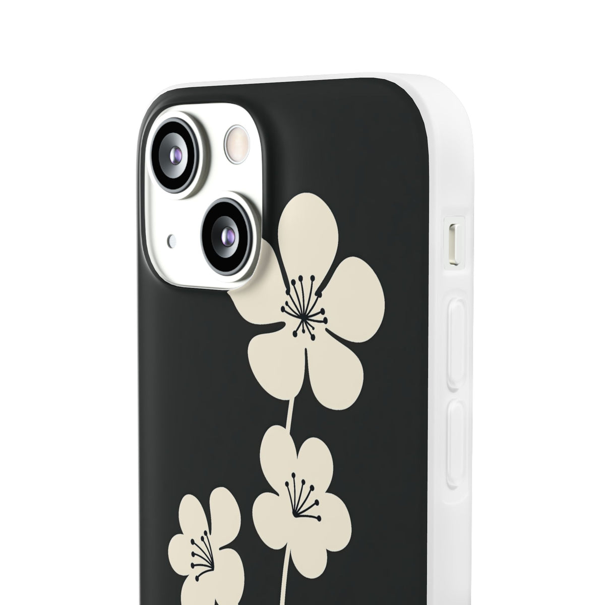 Nordic Blossom · Lite Phone Case for iPhone · Black