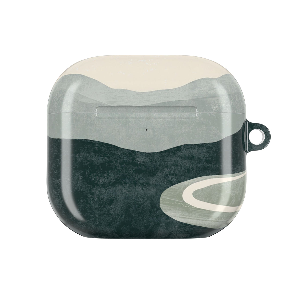 Muted Valley Vista · Hard Case for AirPods & AirPods Pro · Green