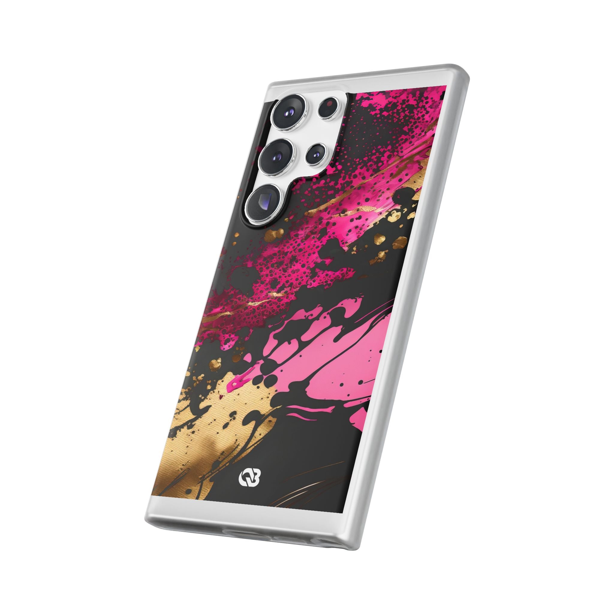 Magenta Liquid Gold · Soft Hoesje voor Samsung