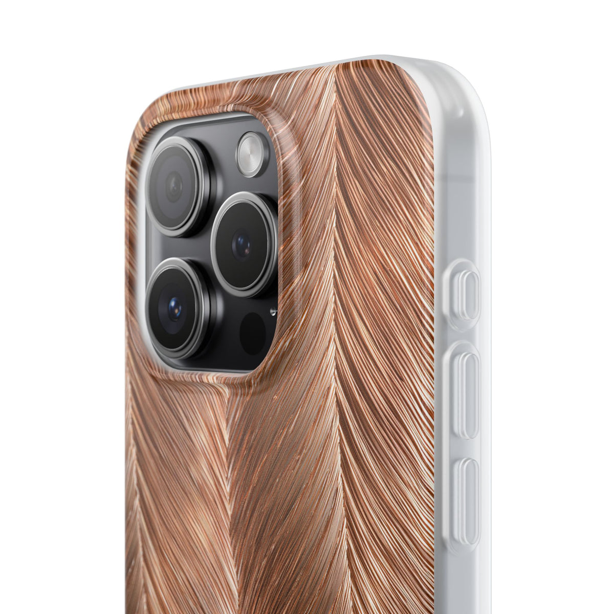 Rose Gold Weave · Lite Phone Case for iPhone · Brown