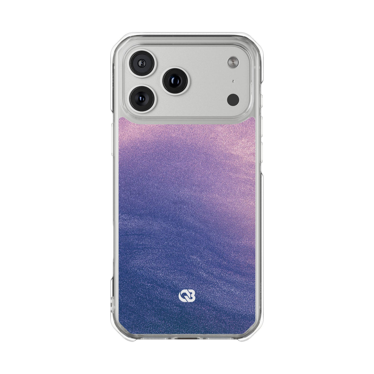 Ethereal Violet Glow · Clear Impact Magnetic Phone Case for iPhone · Purple