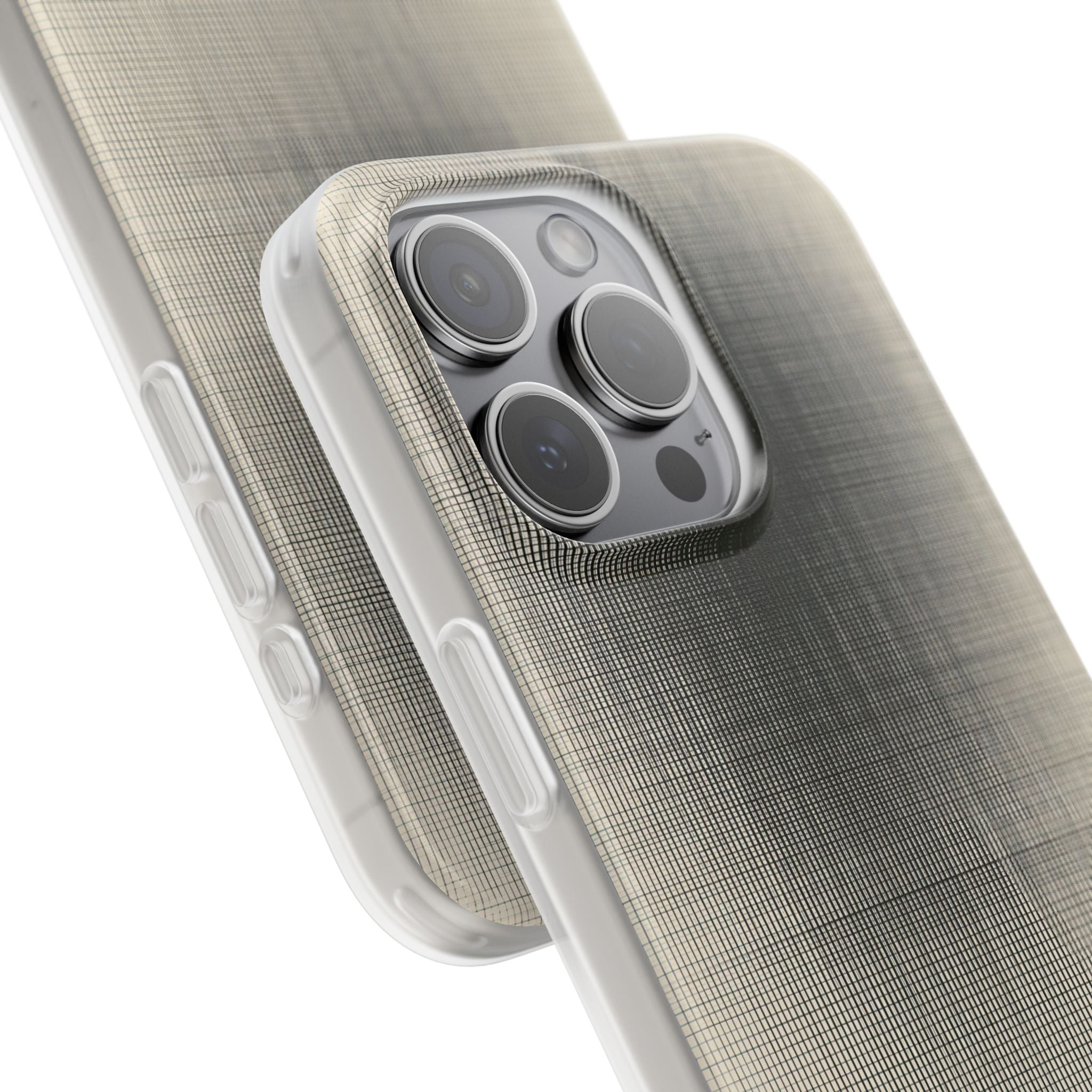 Beige Lite Phone Case for iPhone - Carbon Screen Grid