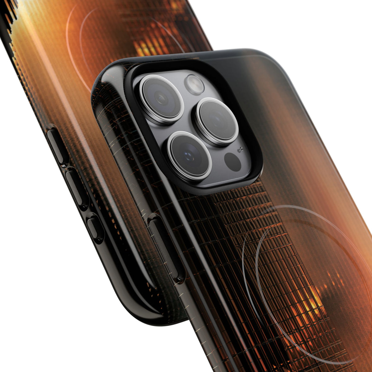 Luminous Grid · Tough 2.0 Magnetic Phone Case for iPhone · Black