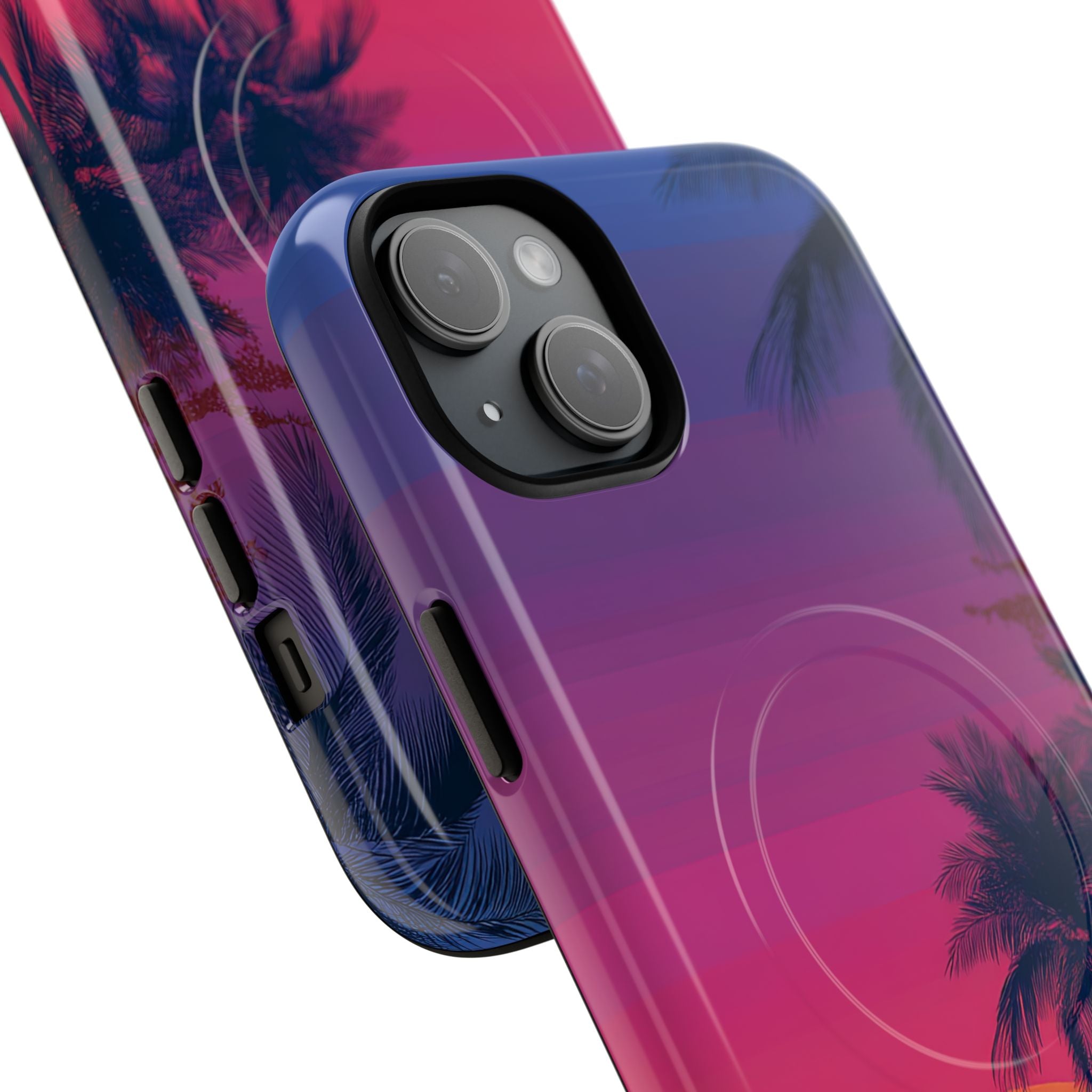 Neon Horizon Palms · Tough+ Telefoncover til iPhone · Magsafe