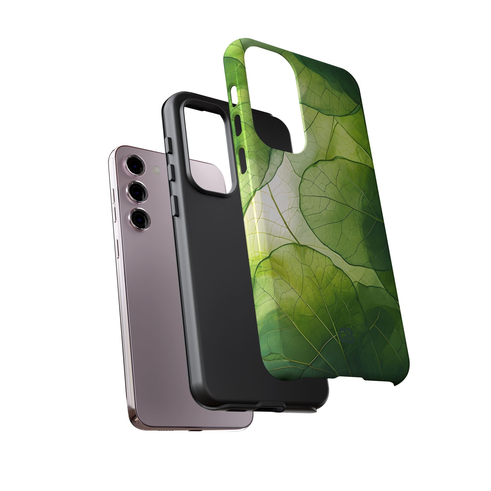 Emerald Leaf Veins · Tough Phone Case for Samsung