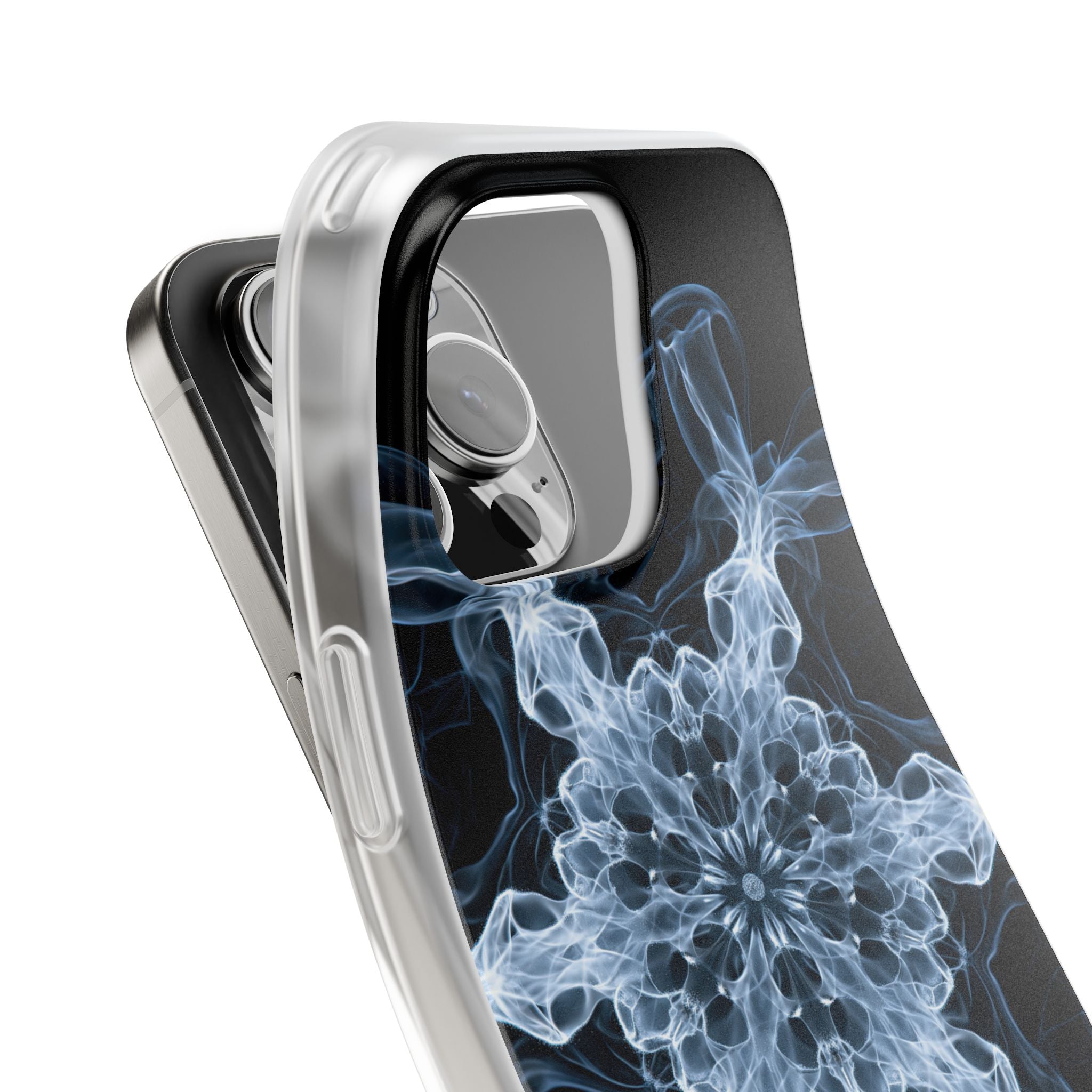 Blue Lite Phone Case for iPhone - Glacial Smoke Crown