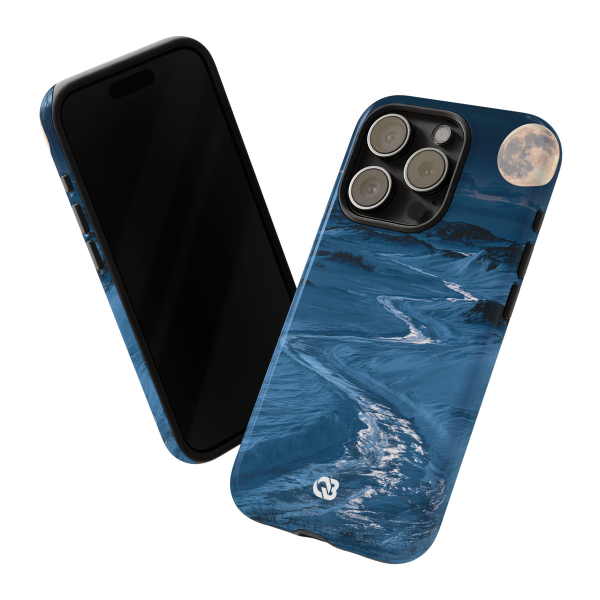 Arctic Moon Drift · Tough Phone Case for iPhone · Blue