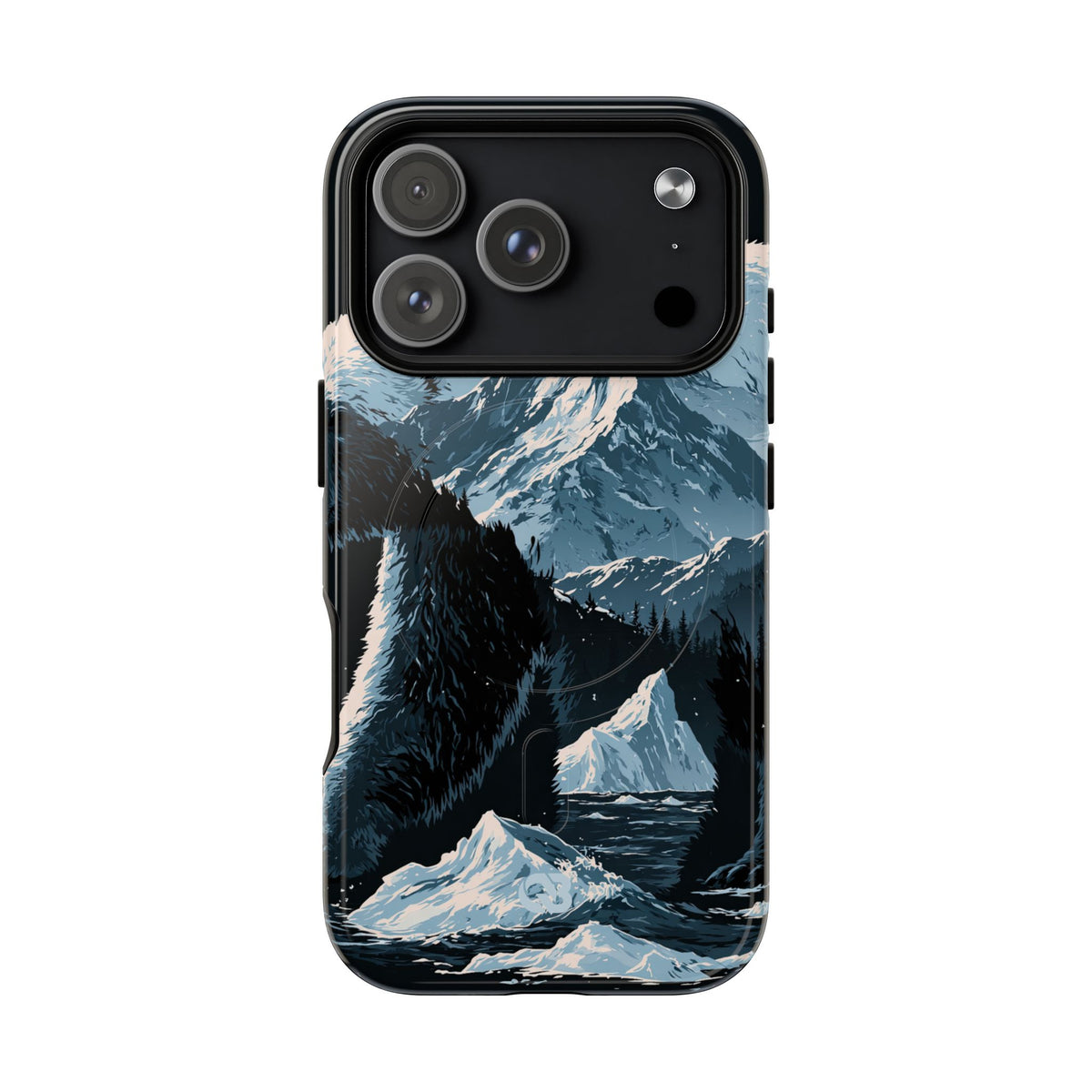 Nordic Arctic Bear · Tough 2.0 Magnetic Phone Case for iPhone · Black