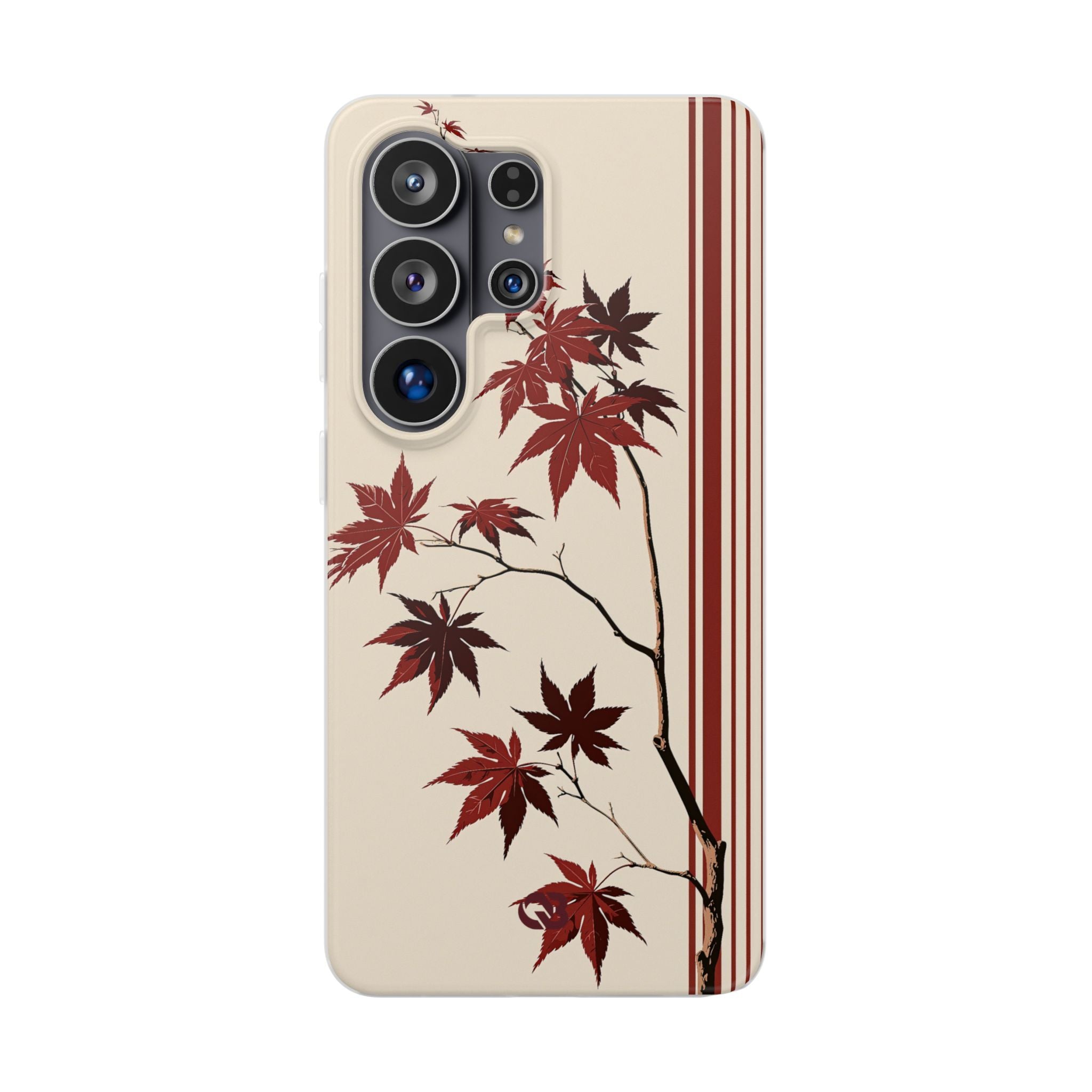 Red Lite Phone Case for Samsung - Crimson Momiji Stripe