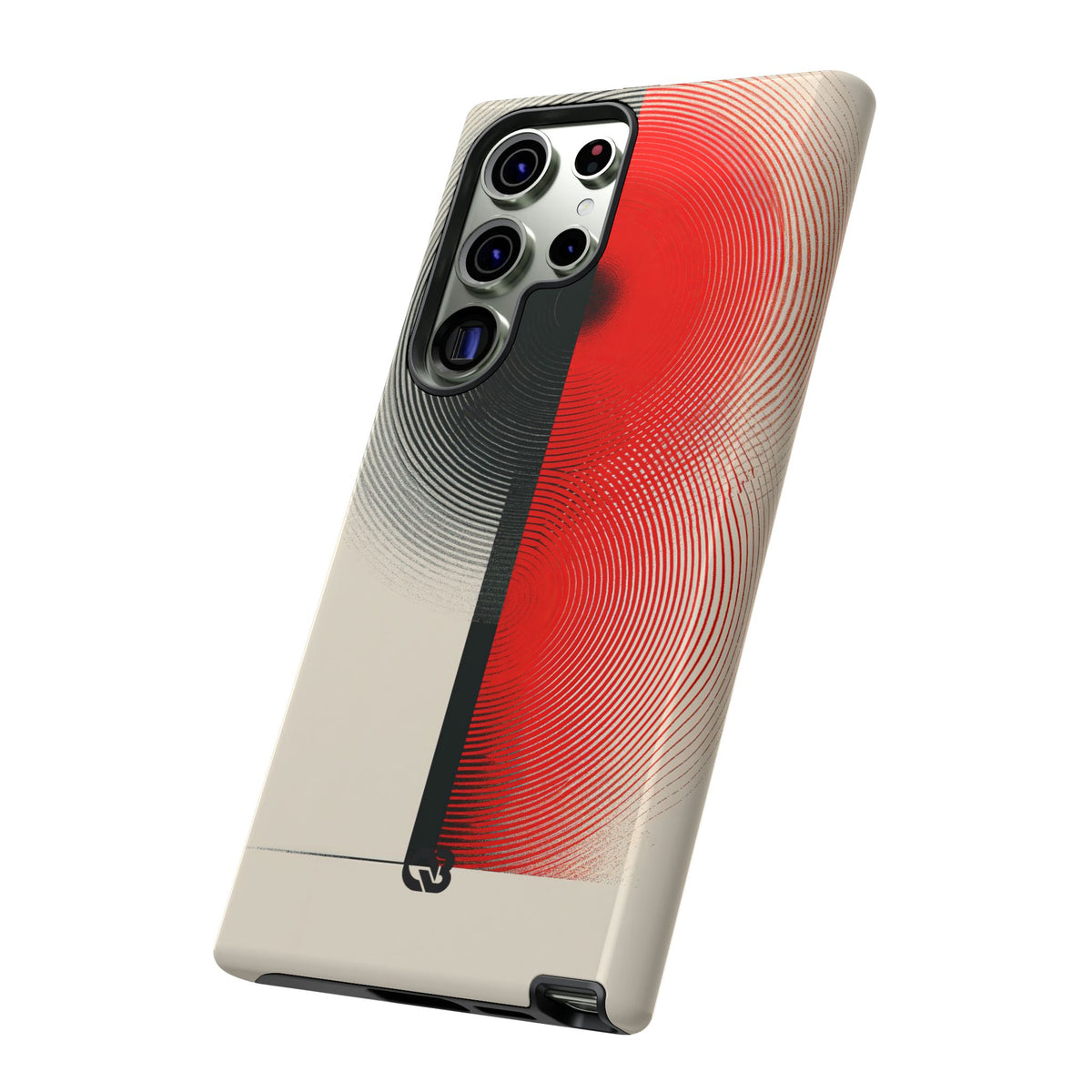 Red Tough Phone Case for Samsung - Split Signal Red