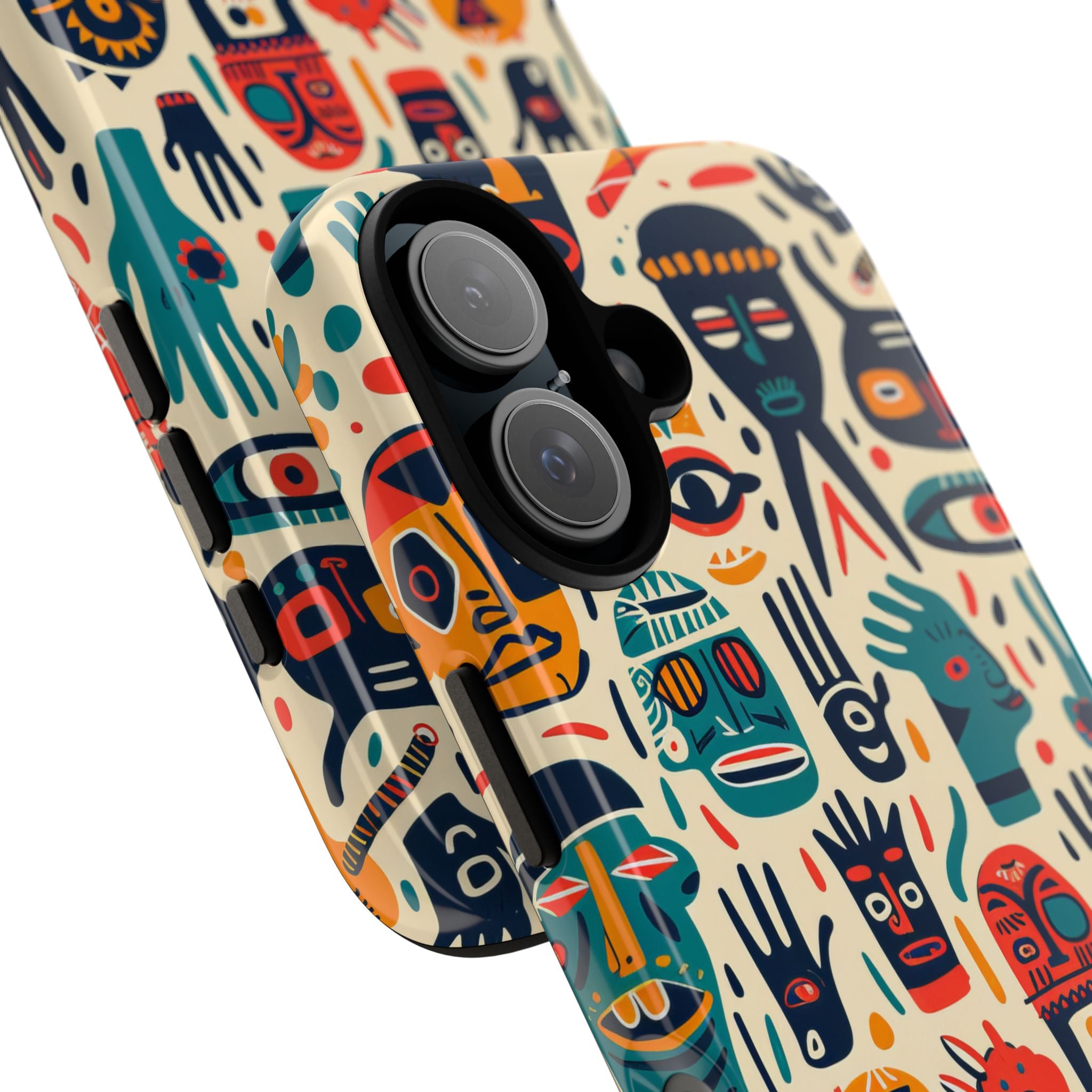 Vivid Faces iPhone 16 Case - Tough