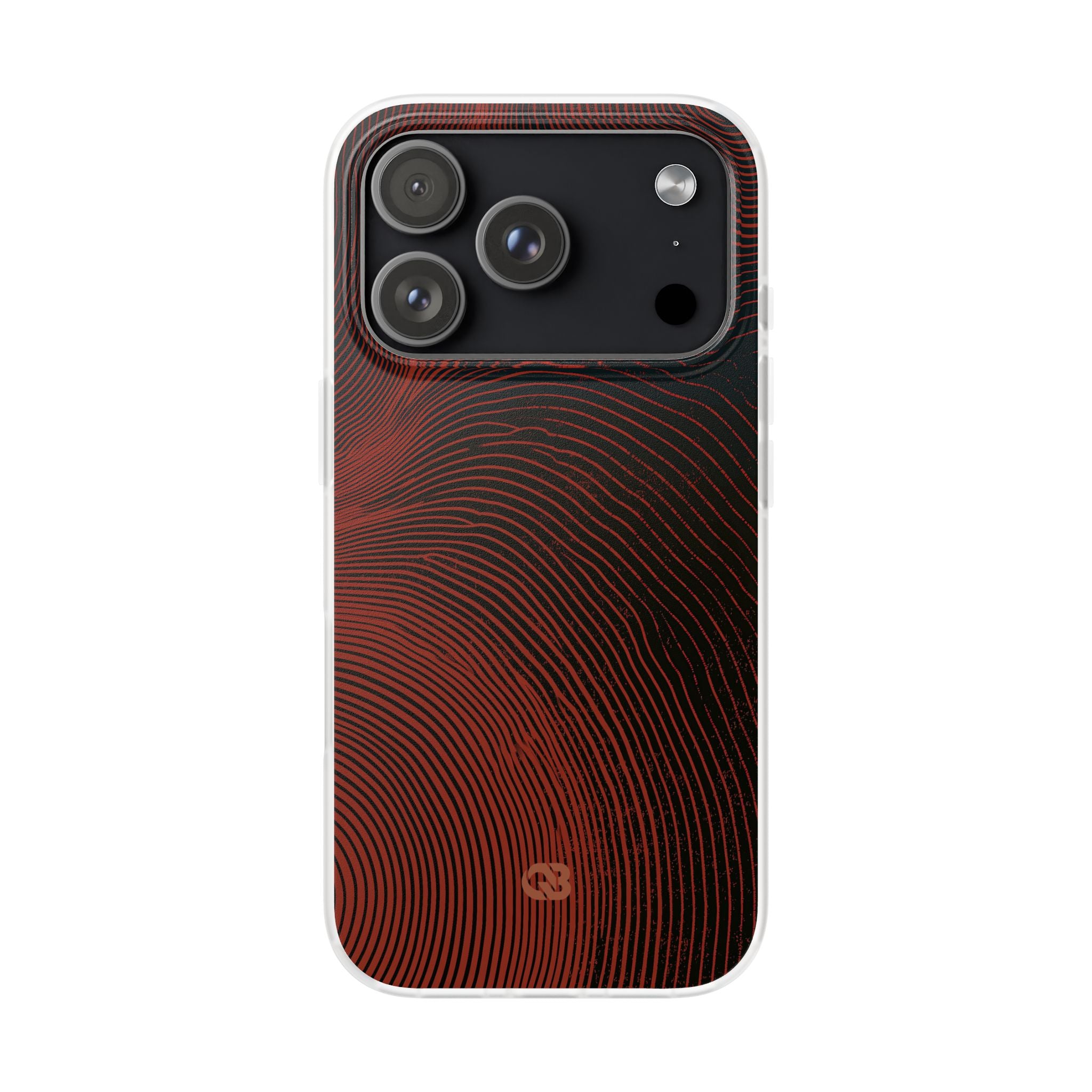 Red Lite Phone Case for iPhone - Terracotta Nerve Map