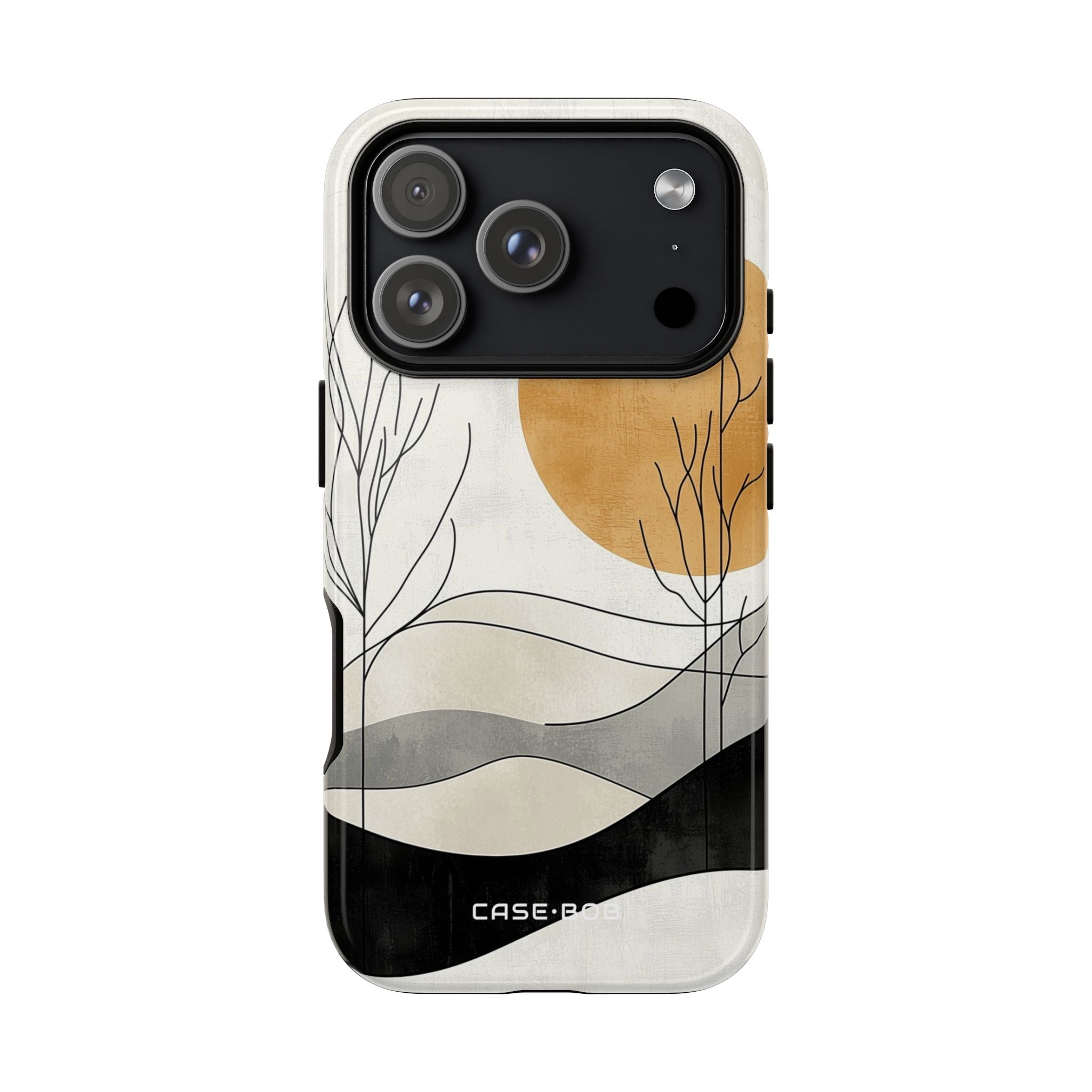 Orange Halo iPhone 17 Pro Case - Tough - CASE•BOB