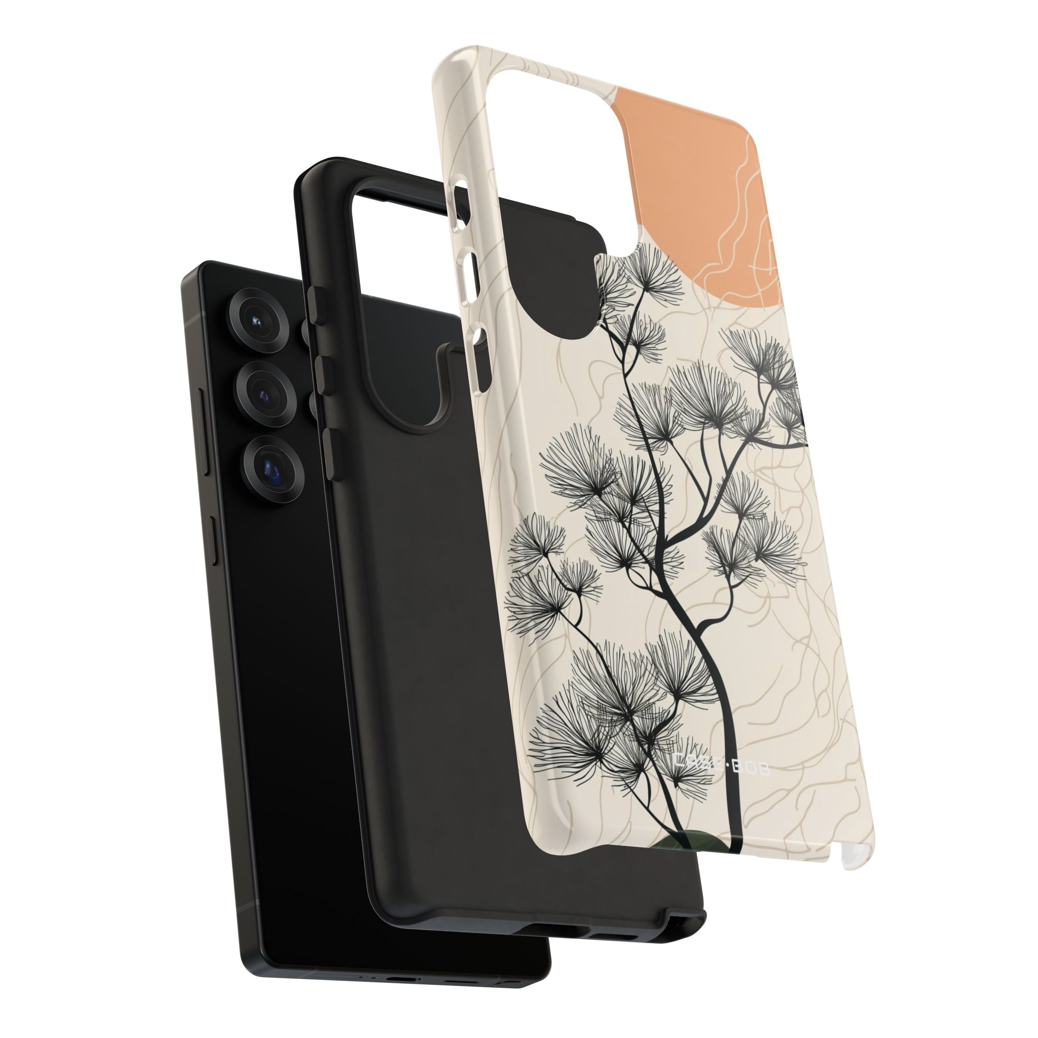 Spiky Tree Sunset Samsung S25 Ultra Case - Tough