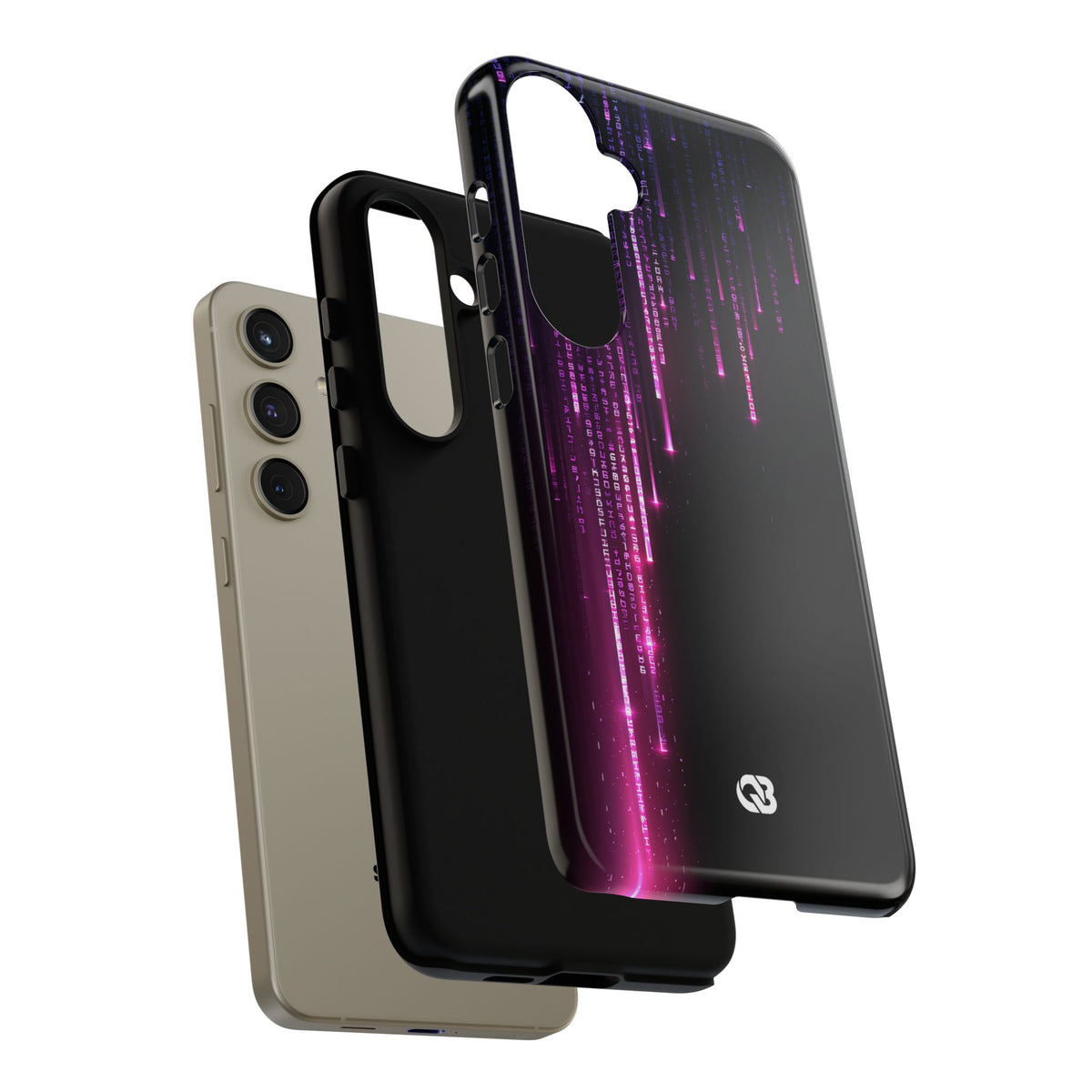 Binary Cascade · Tough Phone Case for Samsung · Black