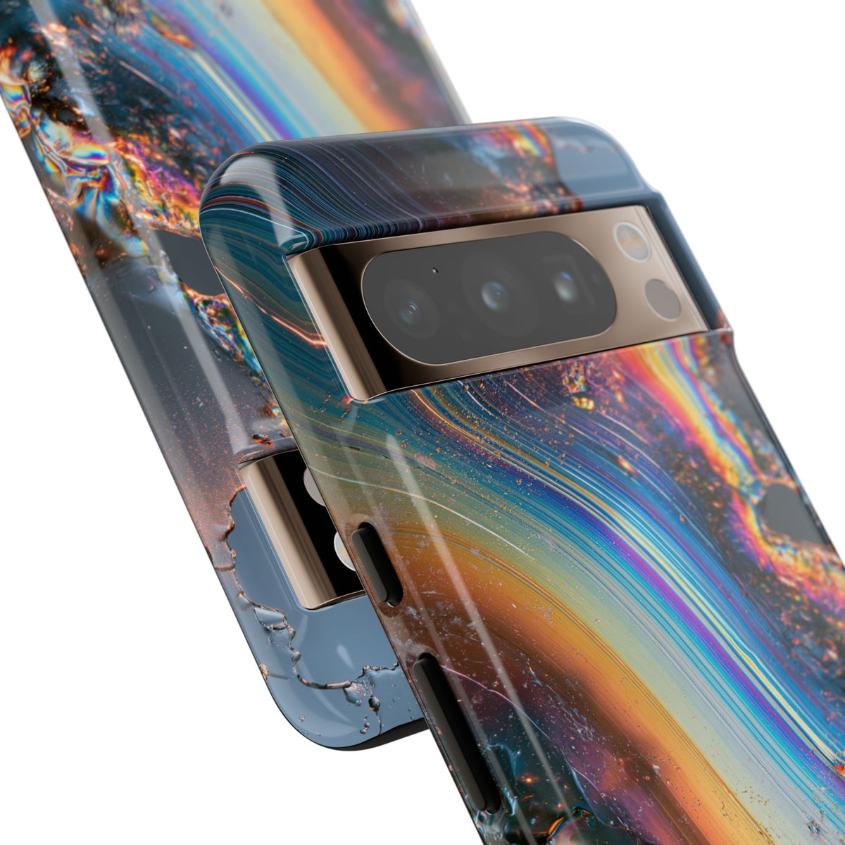 Prismatic Aura Flow · Tough Phone Case for Pixel · Blue