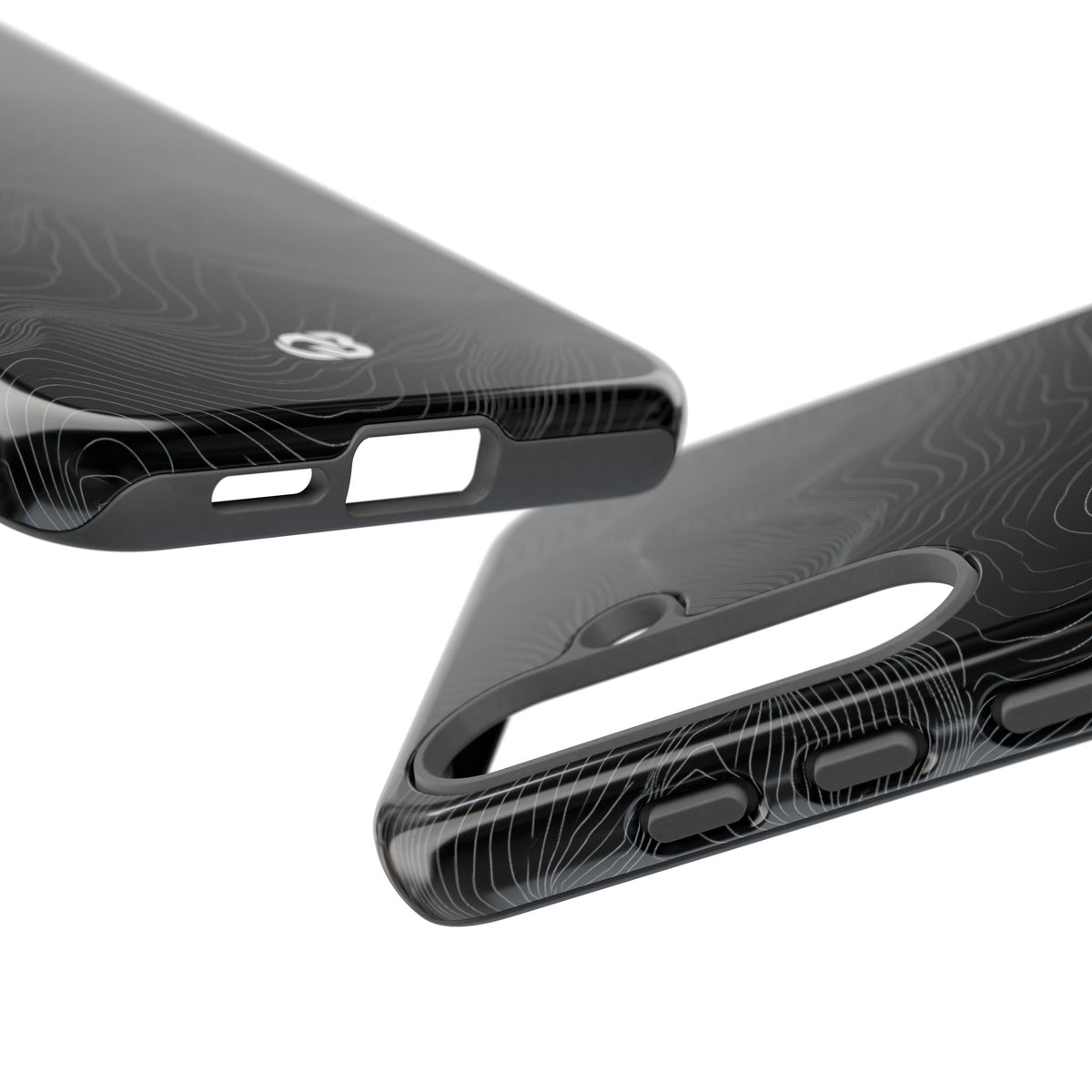 Obsidian Contour Elevation · Tough Phone Case for Samsung · Black