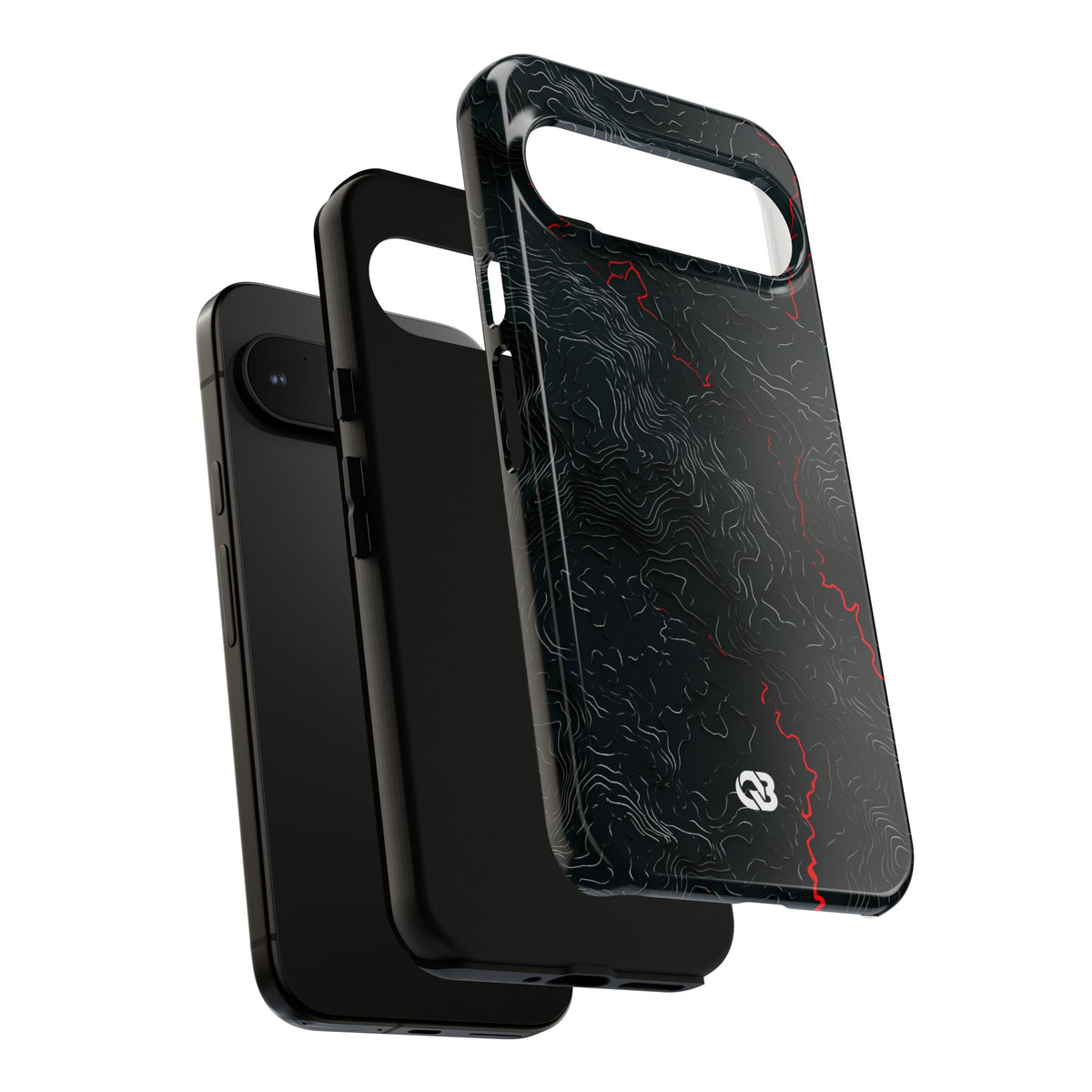 Crimson Rift · Tough Phone Case for Pixel · Black