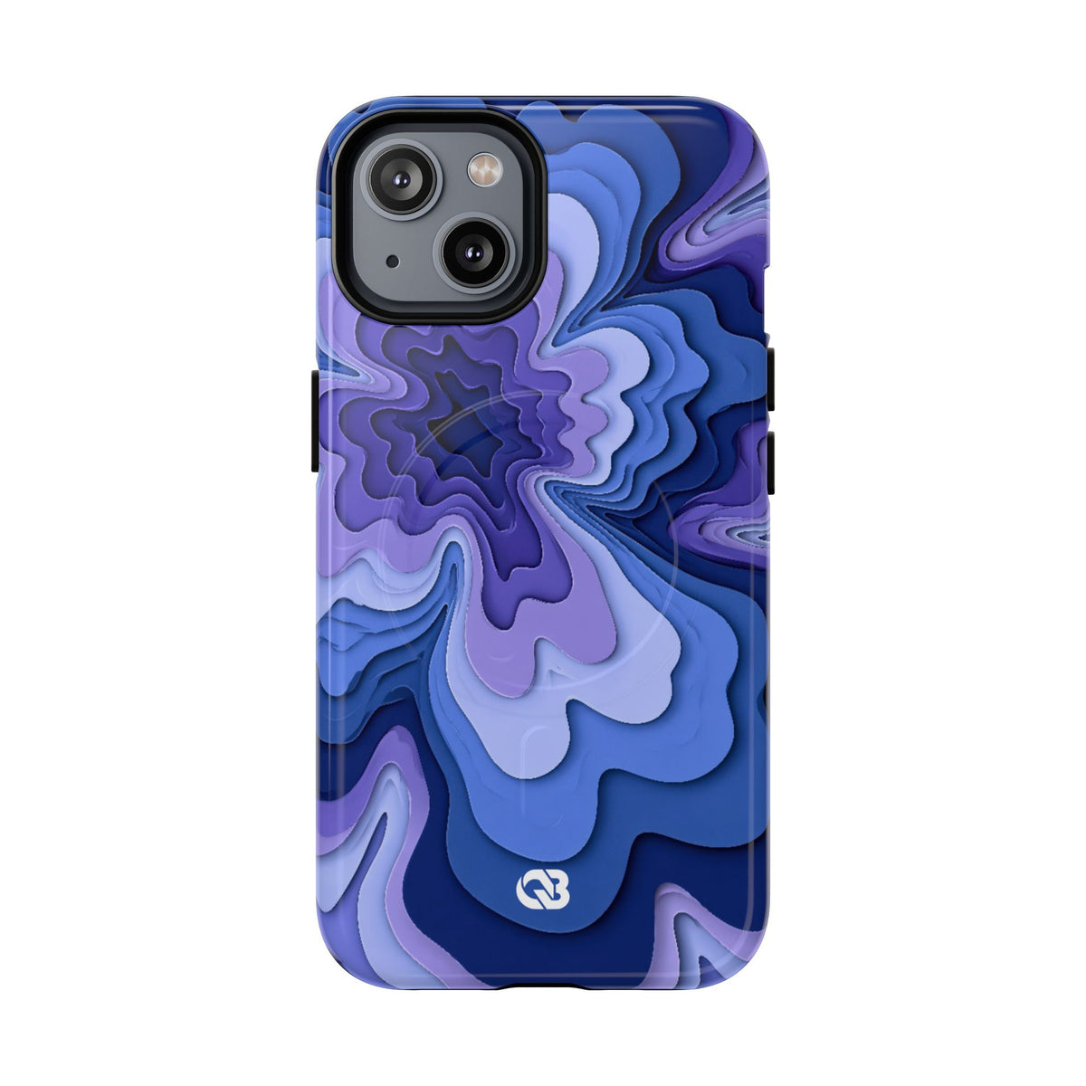 Periwinkle Strata Bloom · Tough 2.0 Magnetic Phone Case for iPhone · Purple