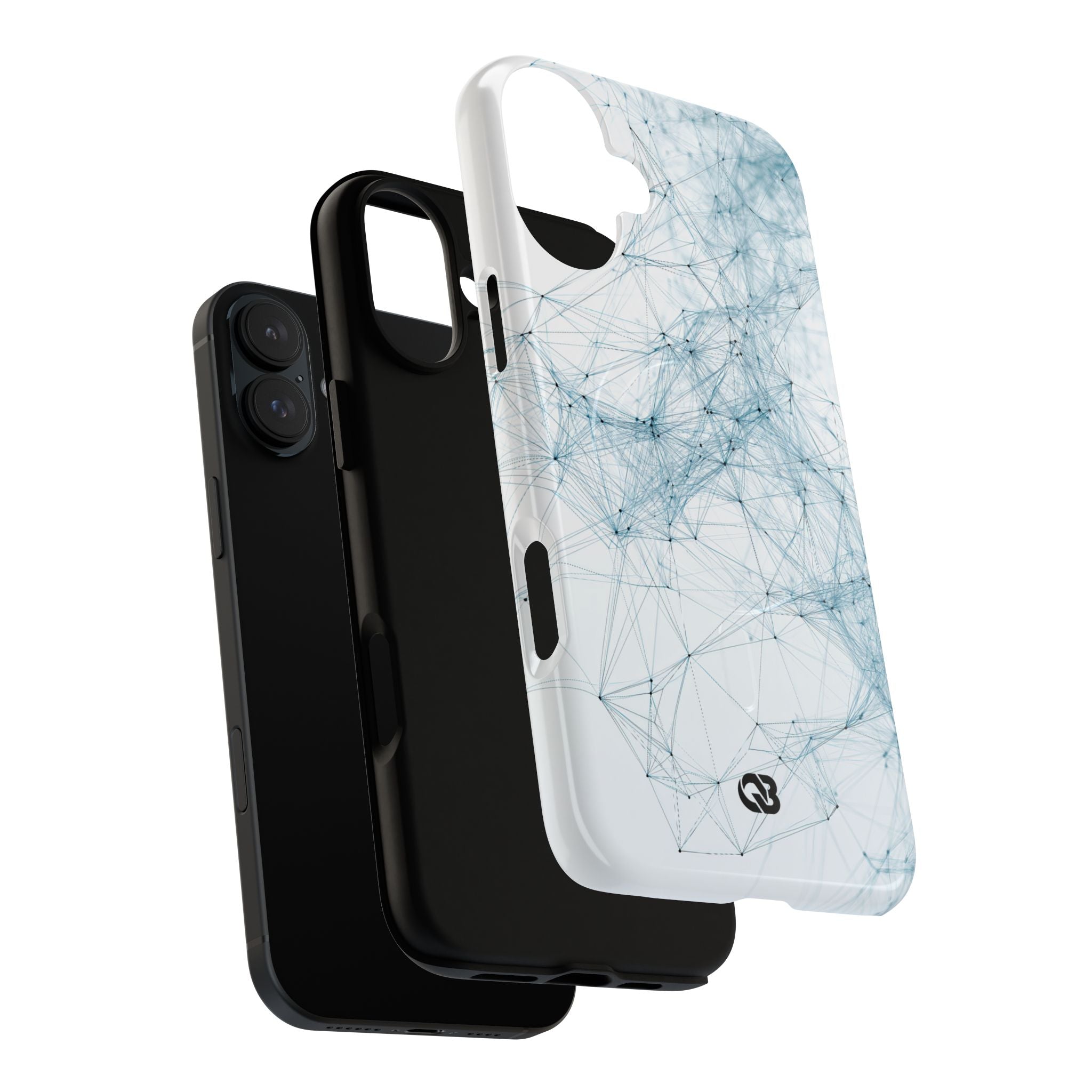Blue Tough 2.0 Magsafe Phone Case for iPhone - Glacial Neural Web