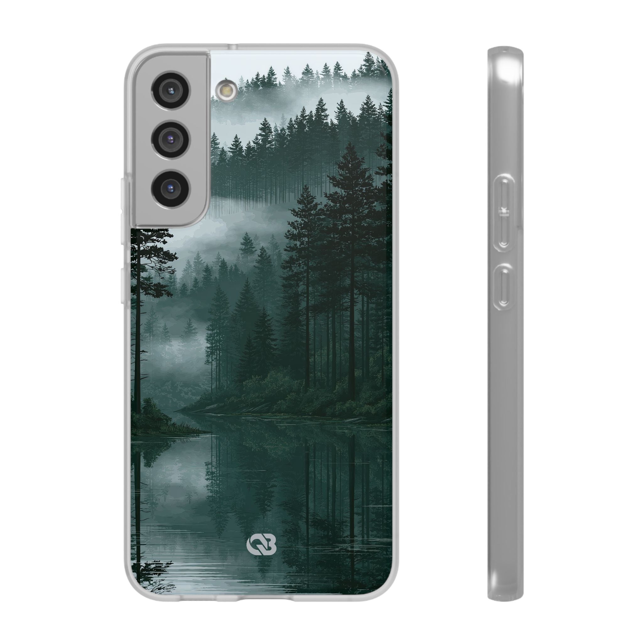 Green Lite Phone Case for Samsung - Misty Evergreen Mirror