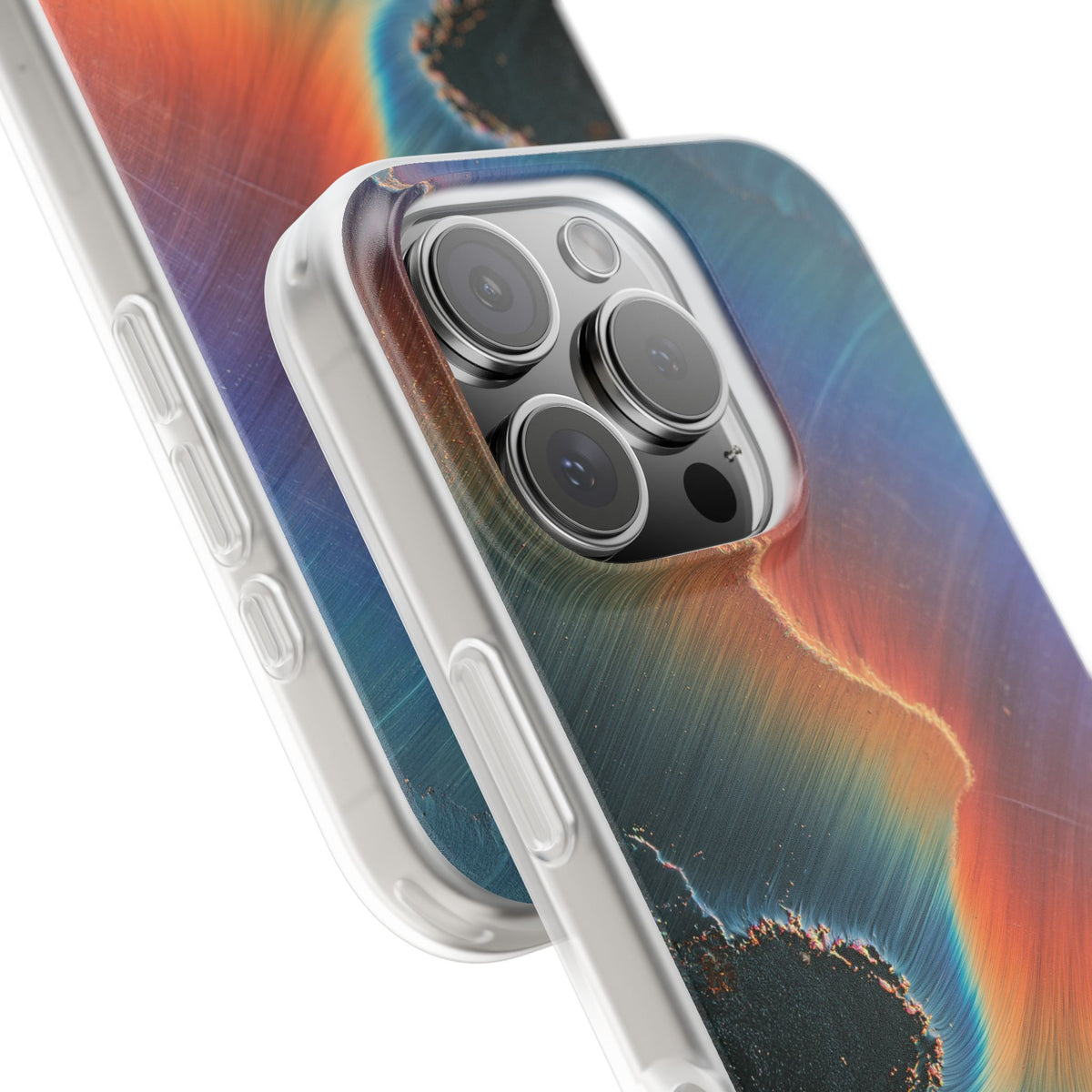 Prismatic Aura Shift · Lite Phone Case for iPhone · Blue