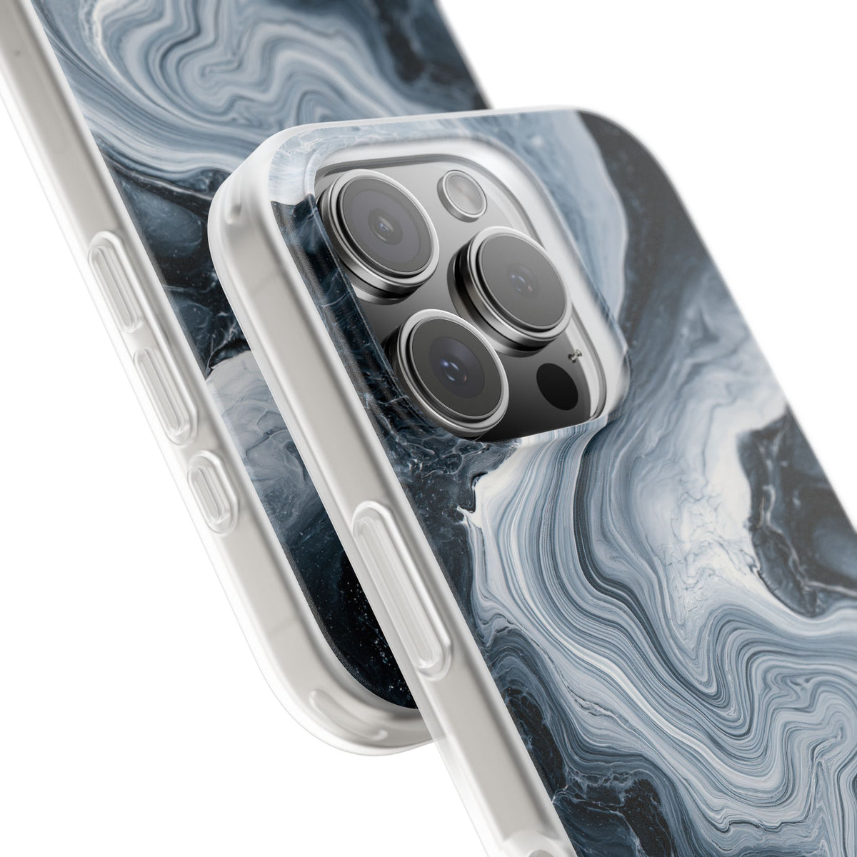 Suminagashi Ink Flow · Lite Phone Case for iPhone · Grey