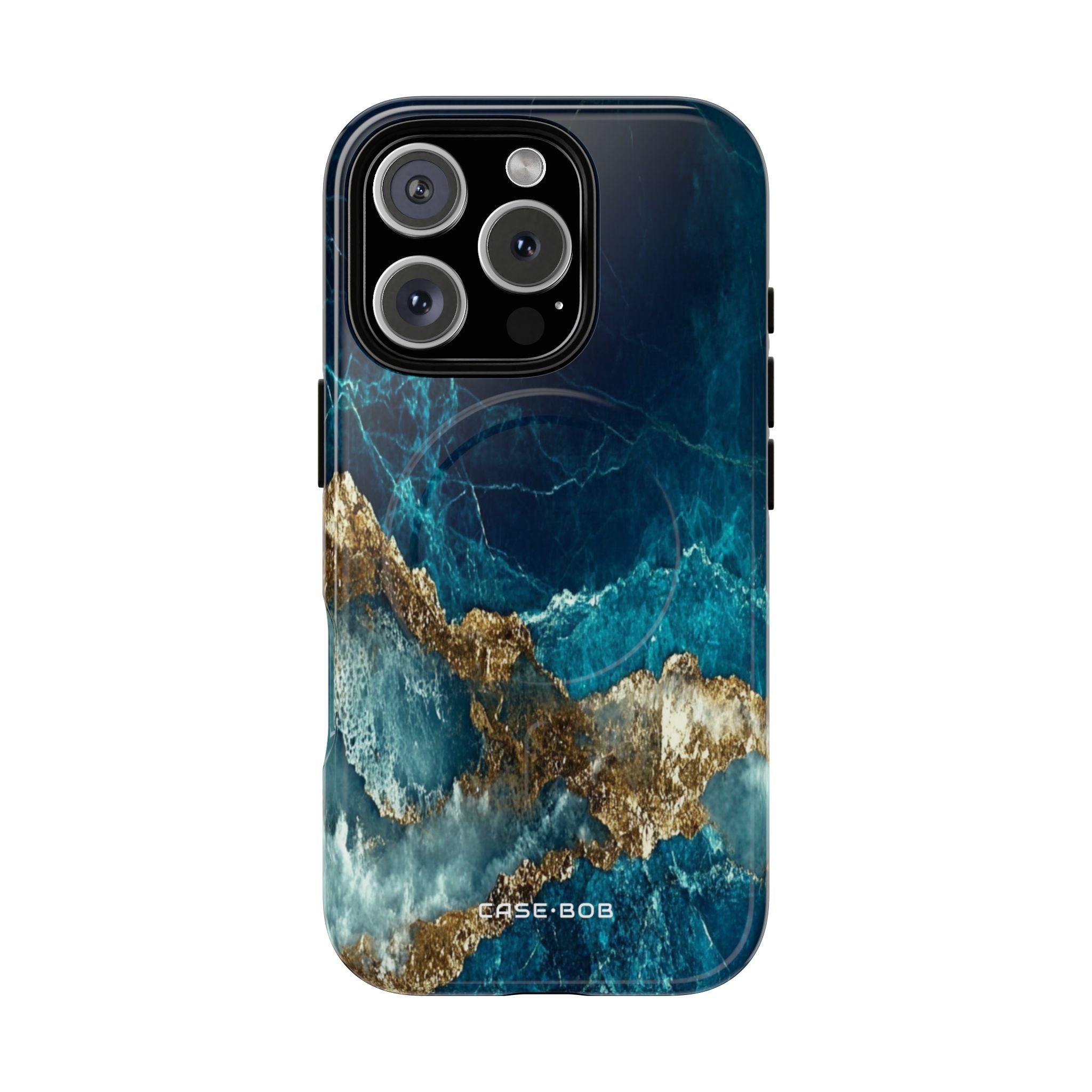 Jagged Gold Split iPhone 16 Pro Case - Tough+