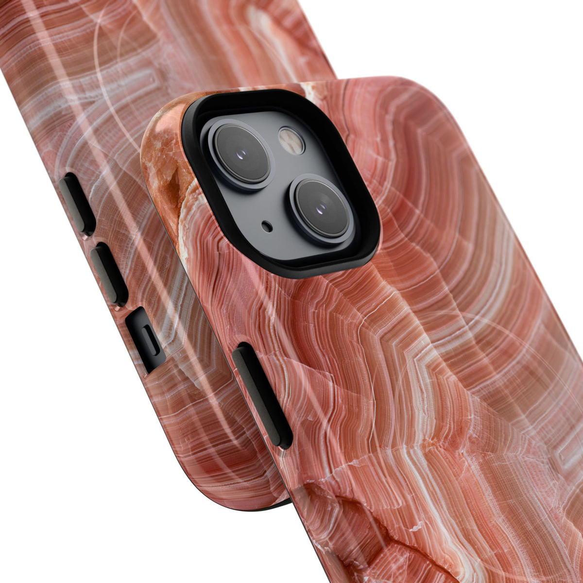 Blushing Rose Strata · Tough 2.0 Magnetic Phone Case for iPhone · Pink