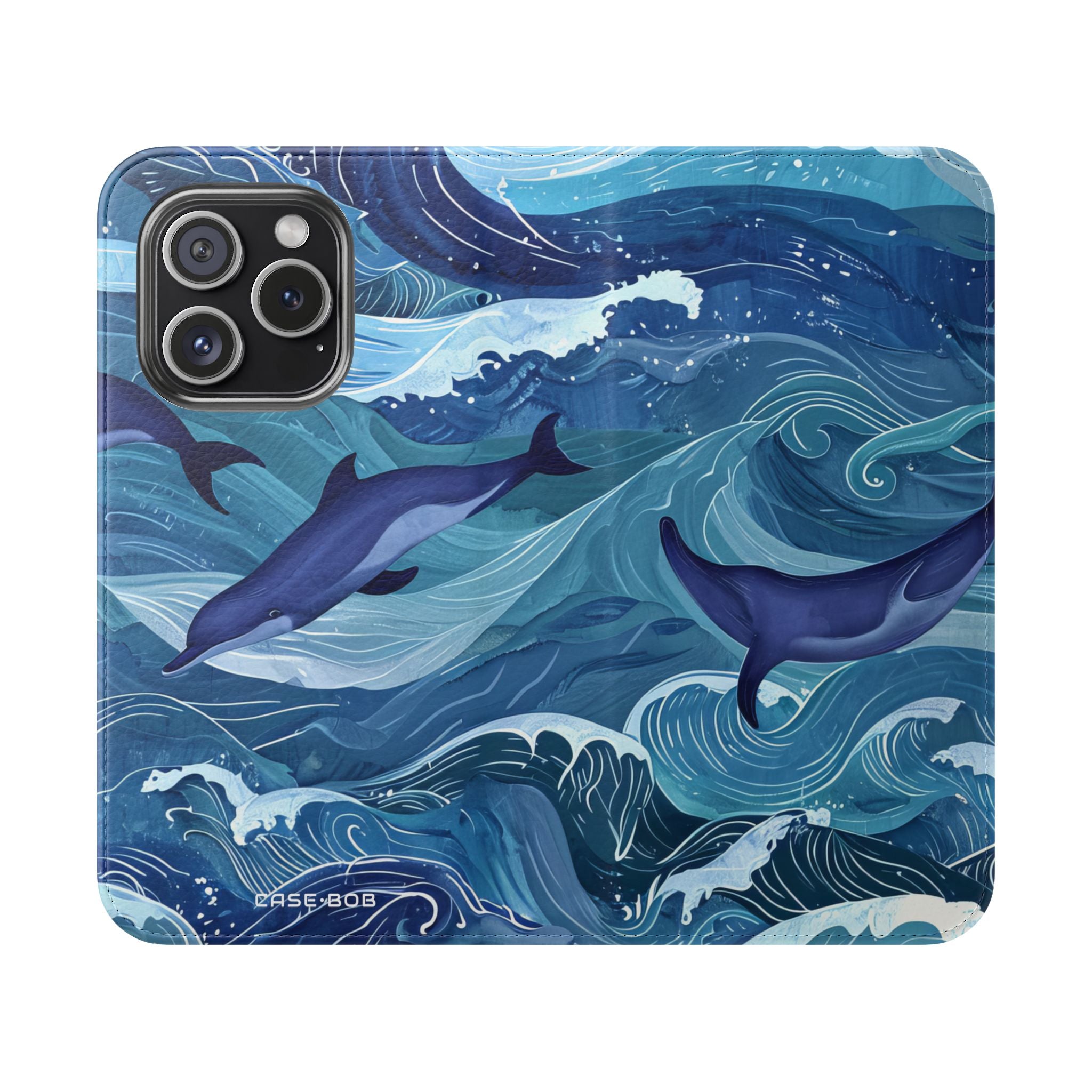 Dolphin Wave Dance - iPhone 15 Pro Cover - Pung