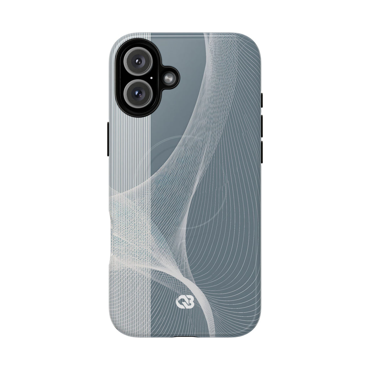 Grey Tough 2.0 Magsafe Phone Case for iPhone - Slate Mesh Horizon