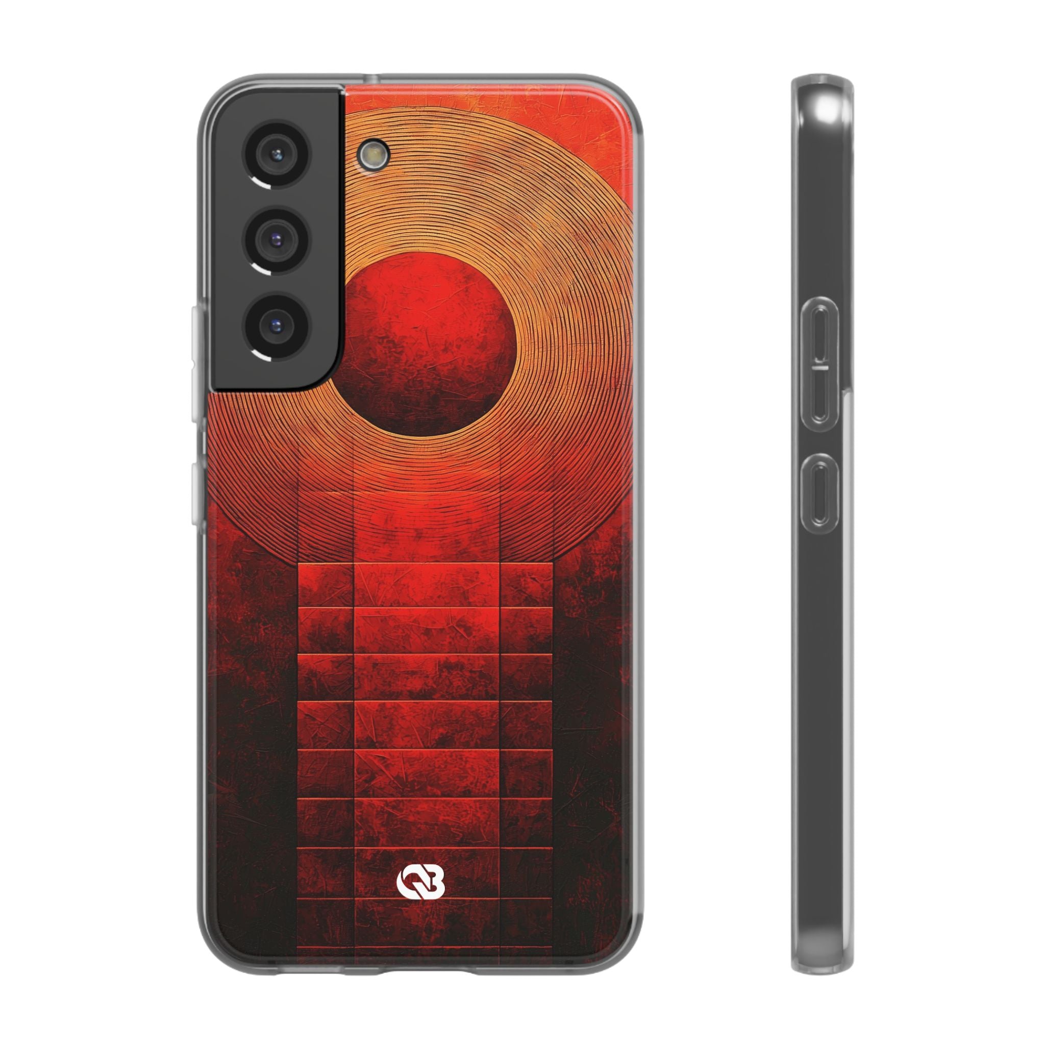 Crimson Solar Halo · Soft Phone Case for Samsung