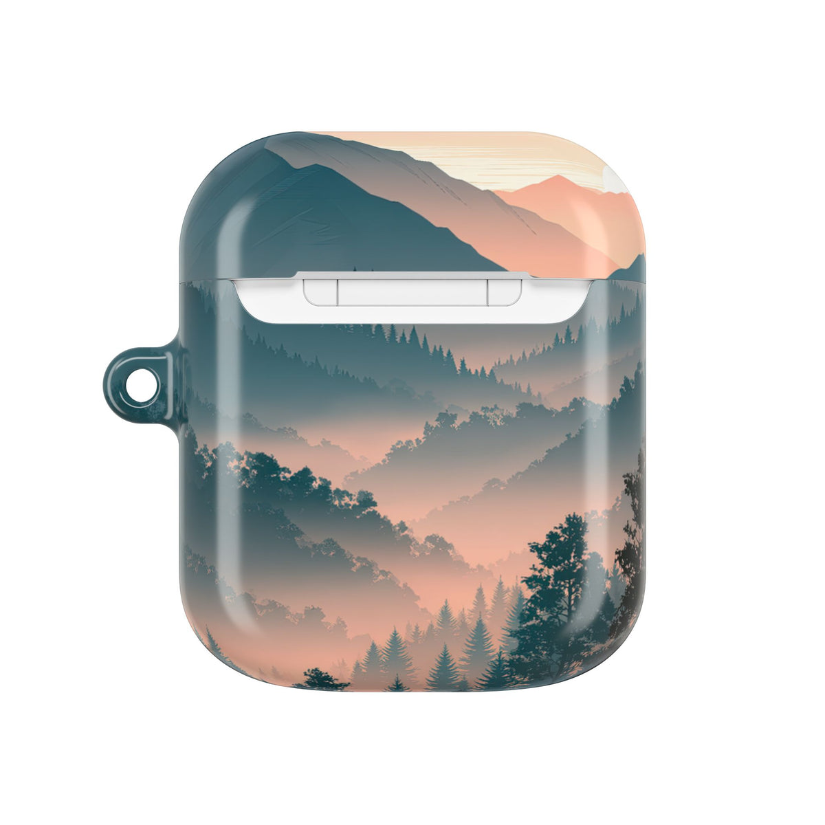 Misty Pine Summit · Hard Case for AirPods & AirPods Pro · Green
