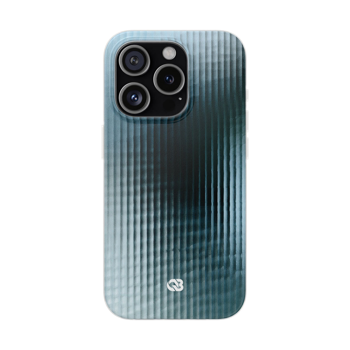 Blue Lite Phone Case for iPhone - Glacial Reeded Glass