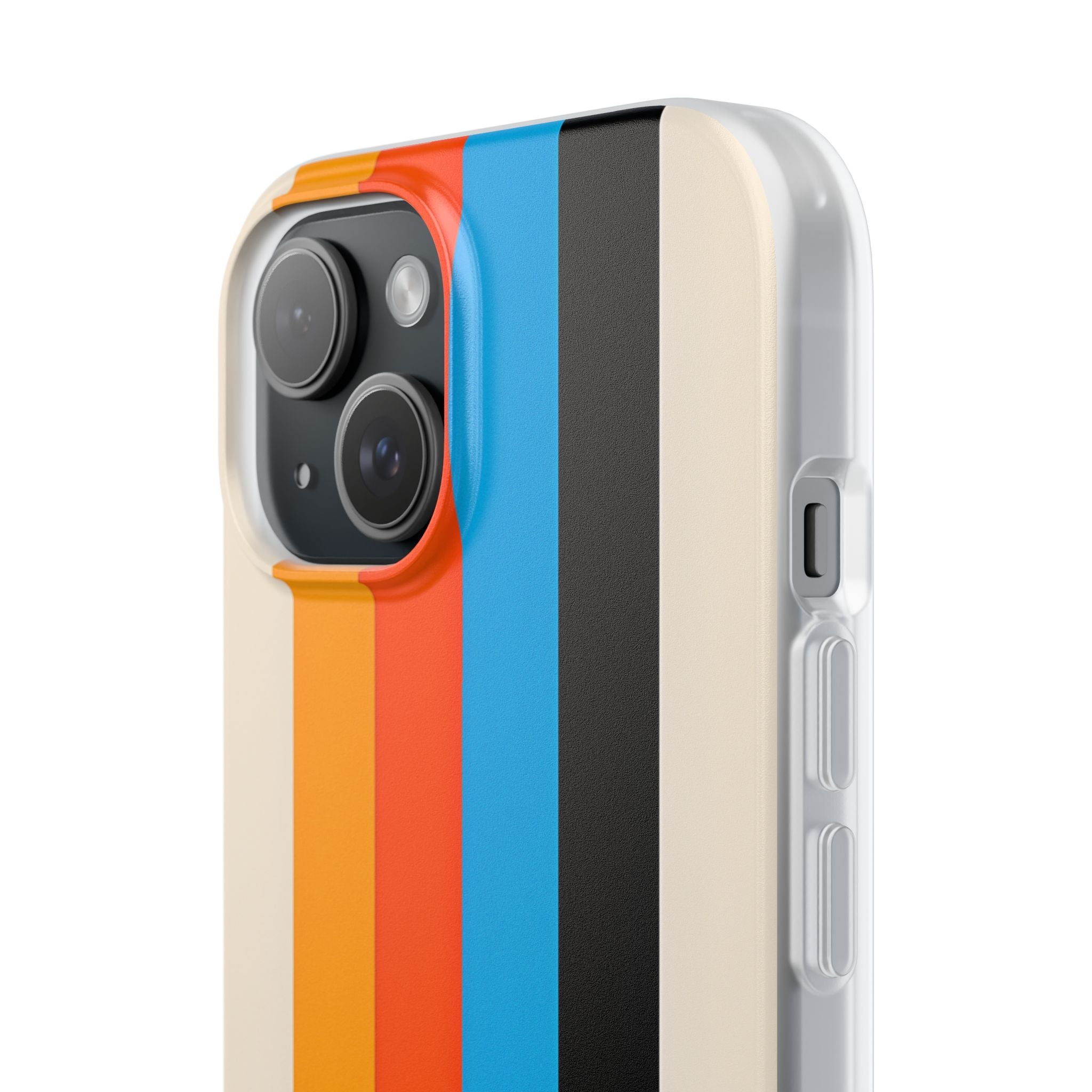 Retro Racing Stripes · Soft Phone Case for iPhone